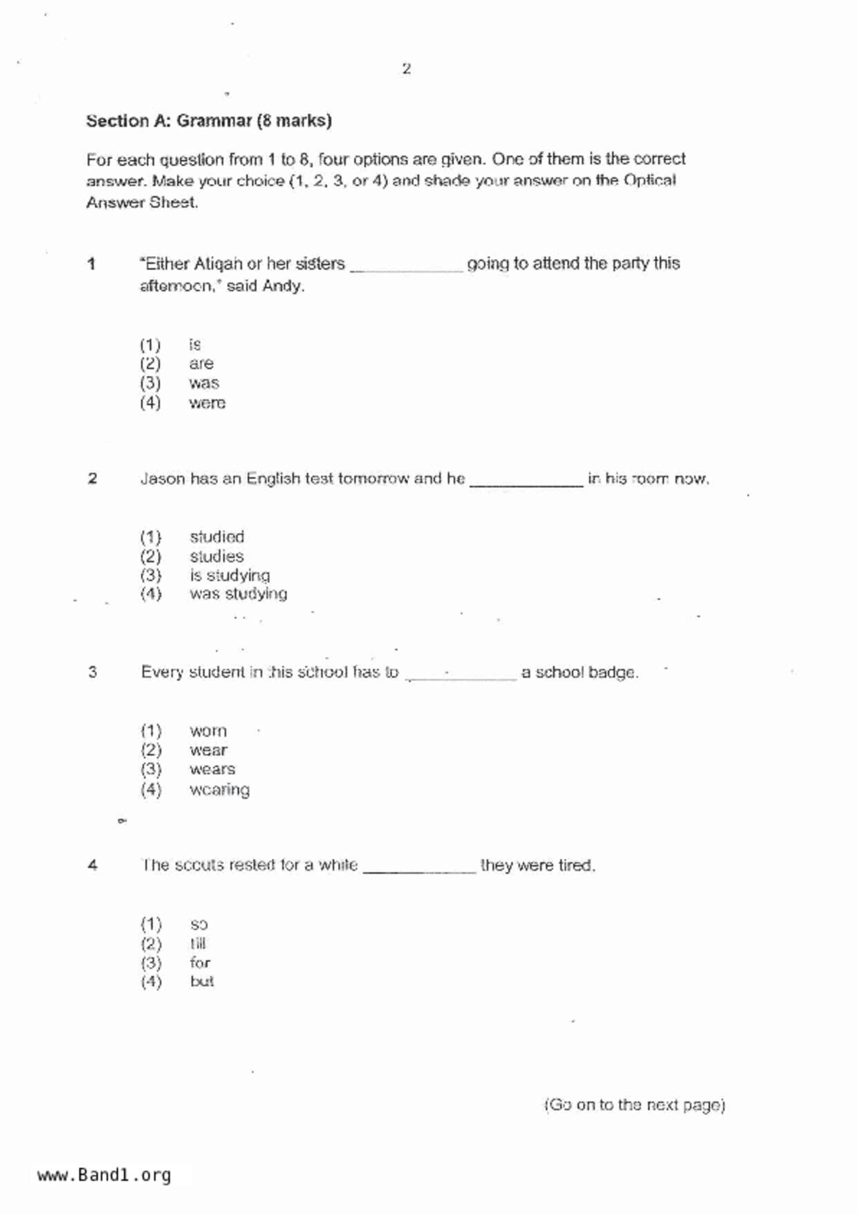 P3English試卷