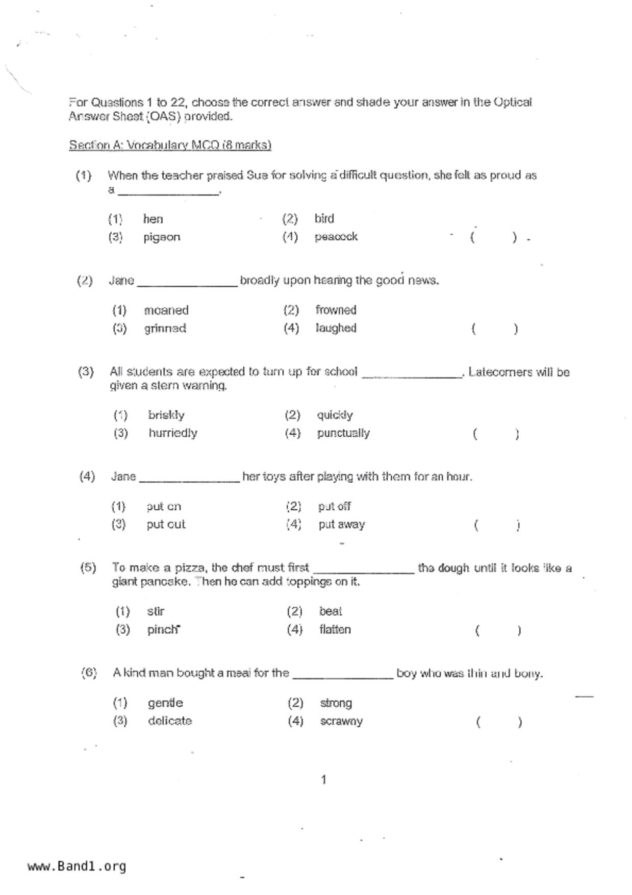 P3English試卷