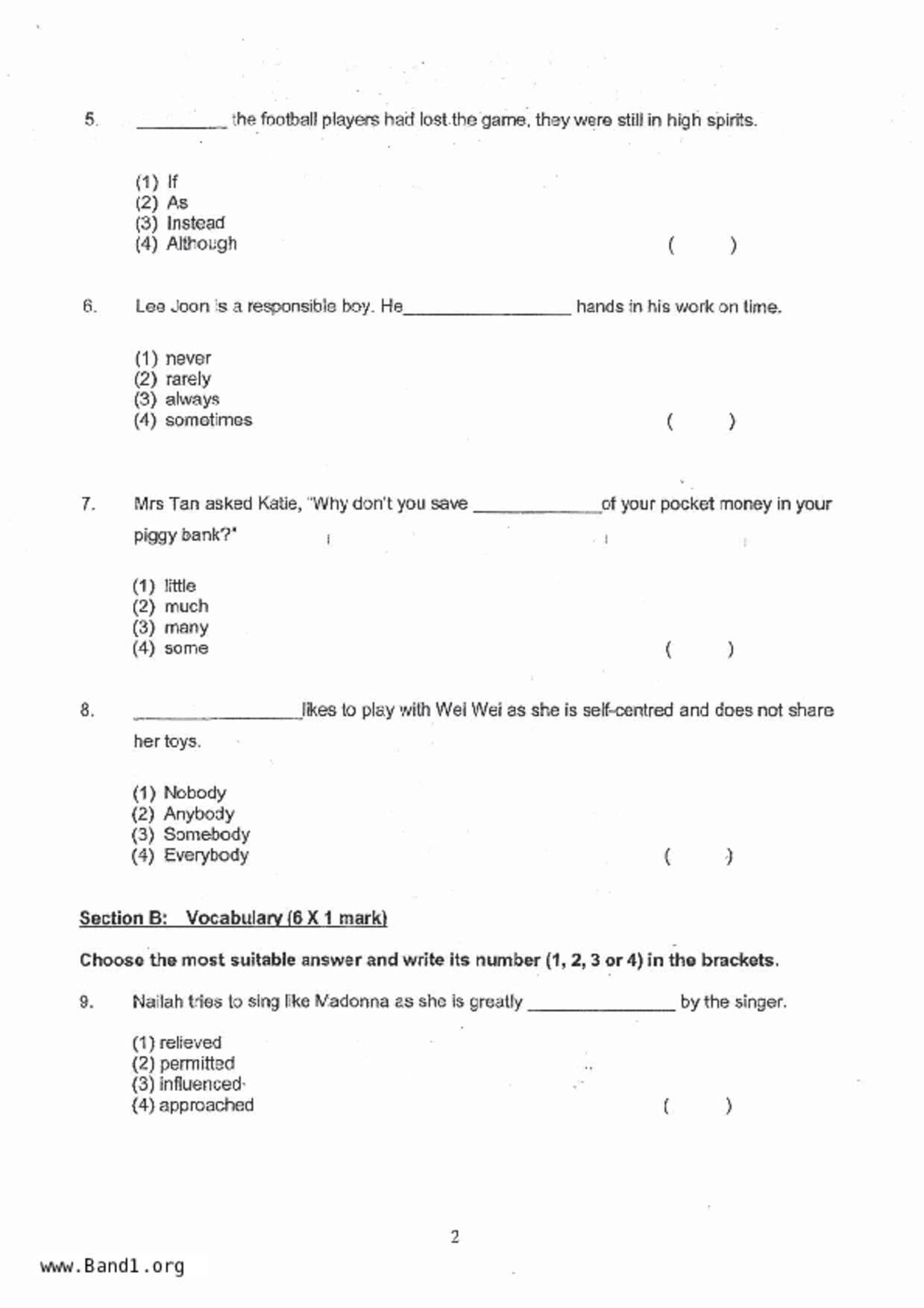 P3English試卷