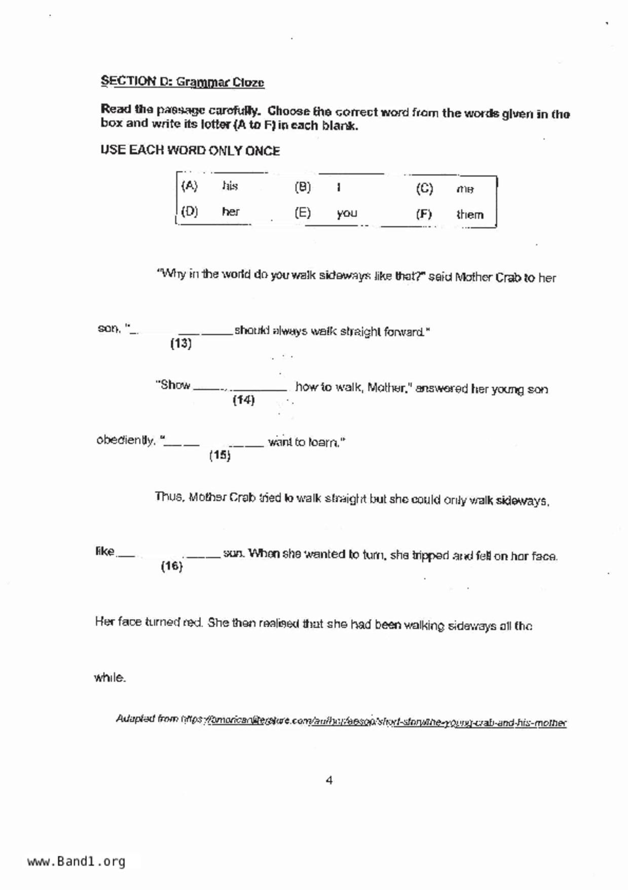 P3English試卷