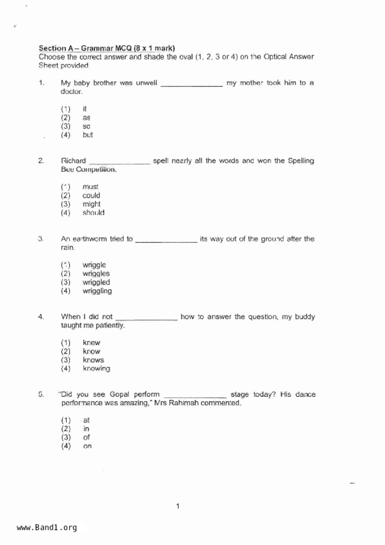 P3English試卷