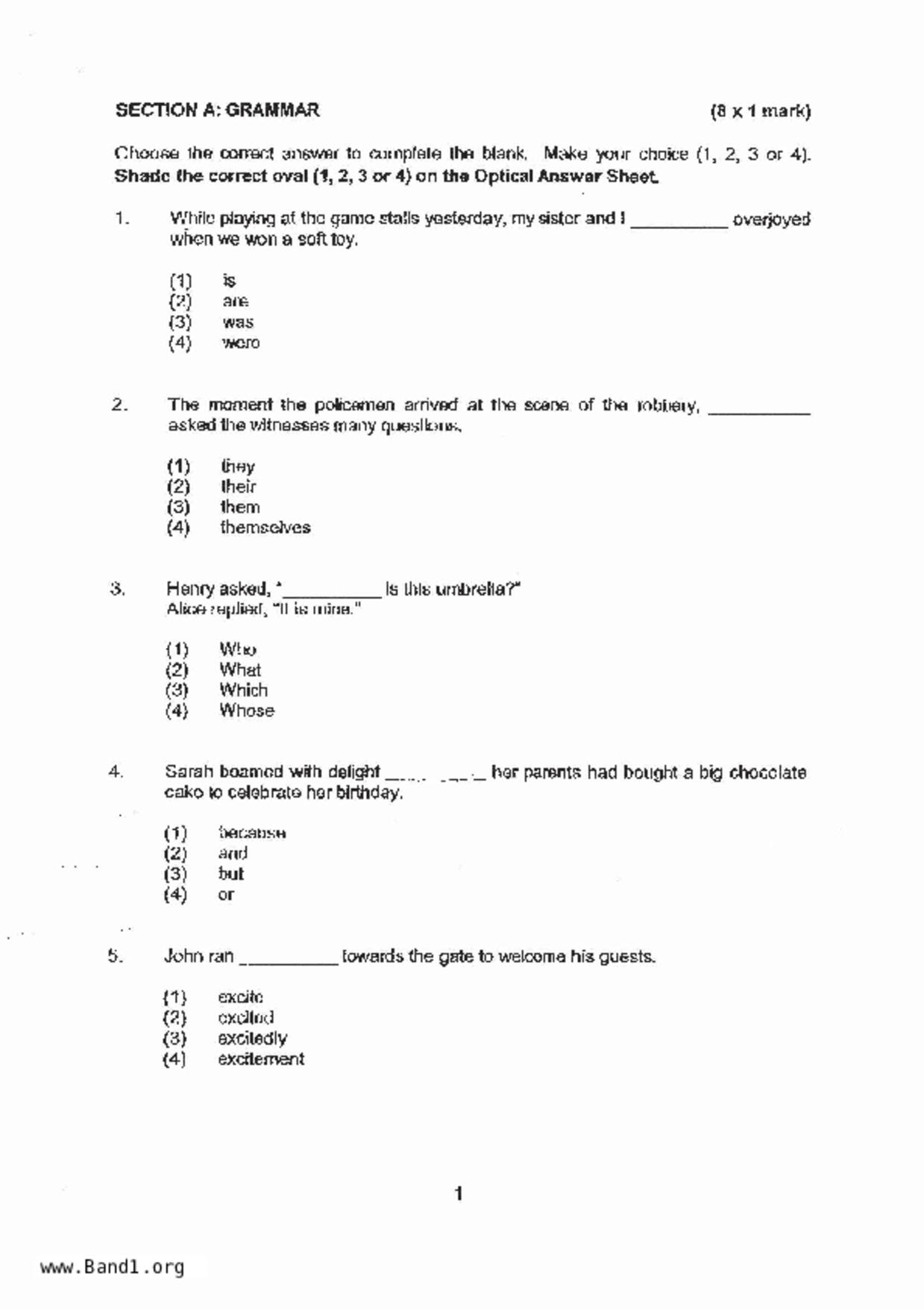 P3English試卷