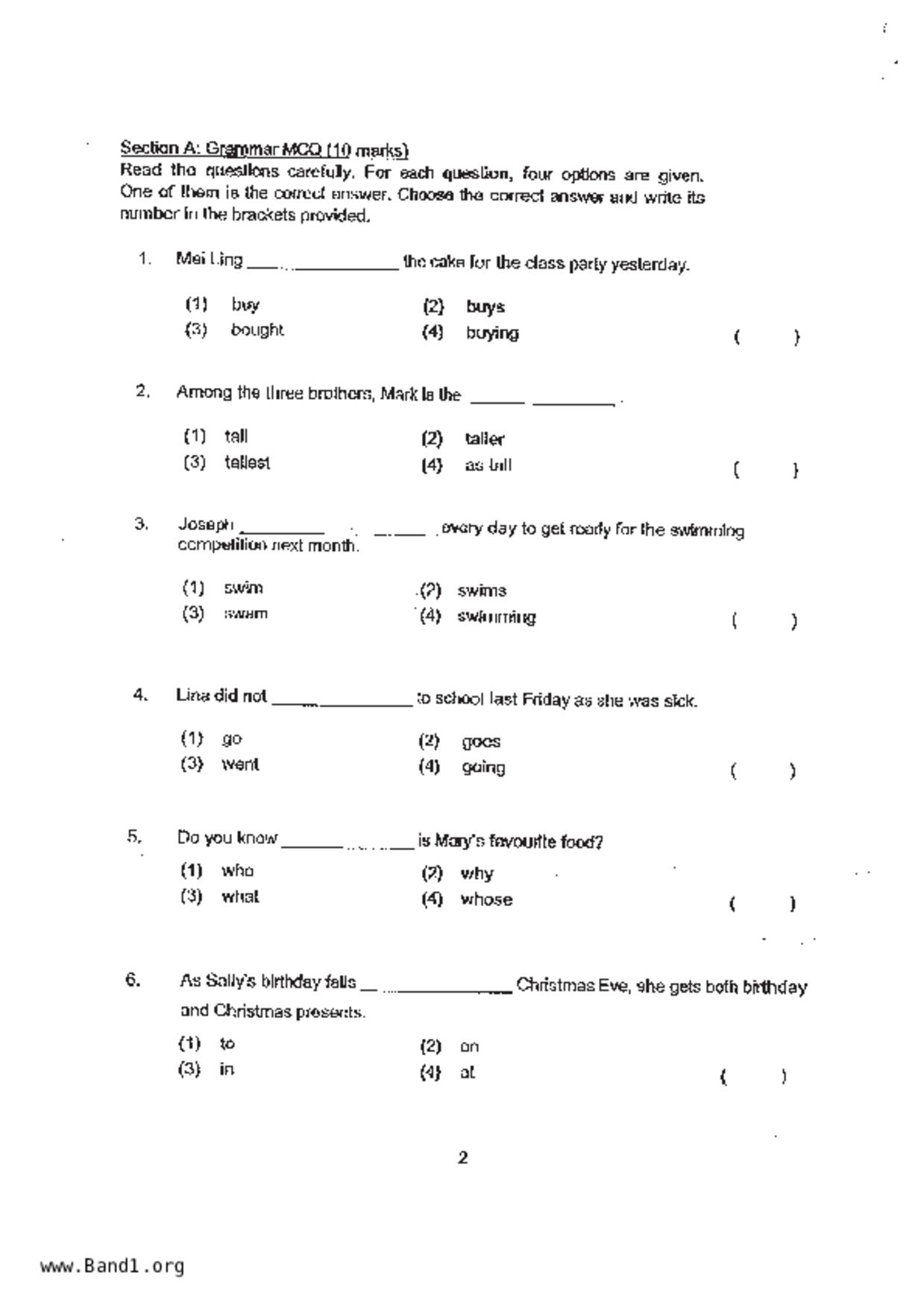 P3English試卷