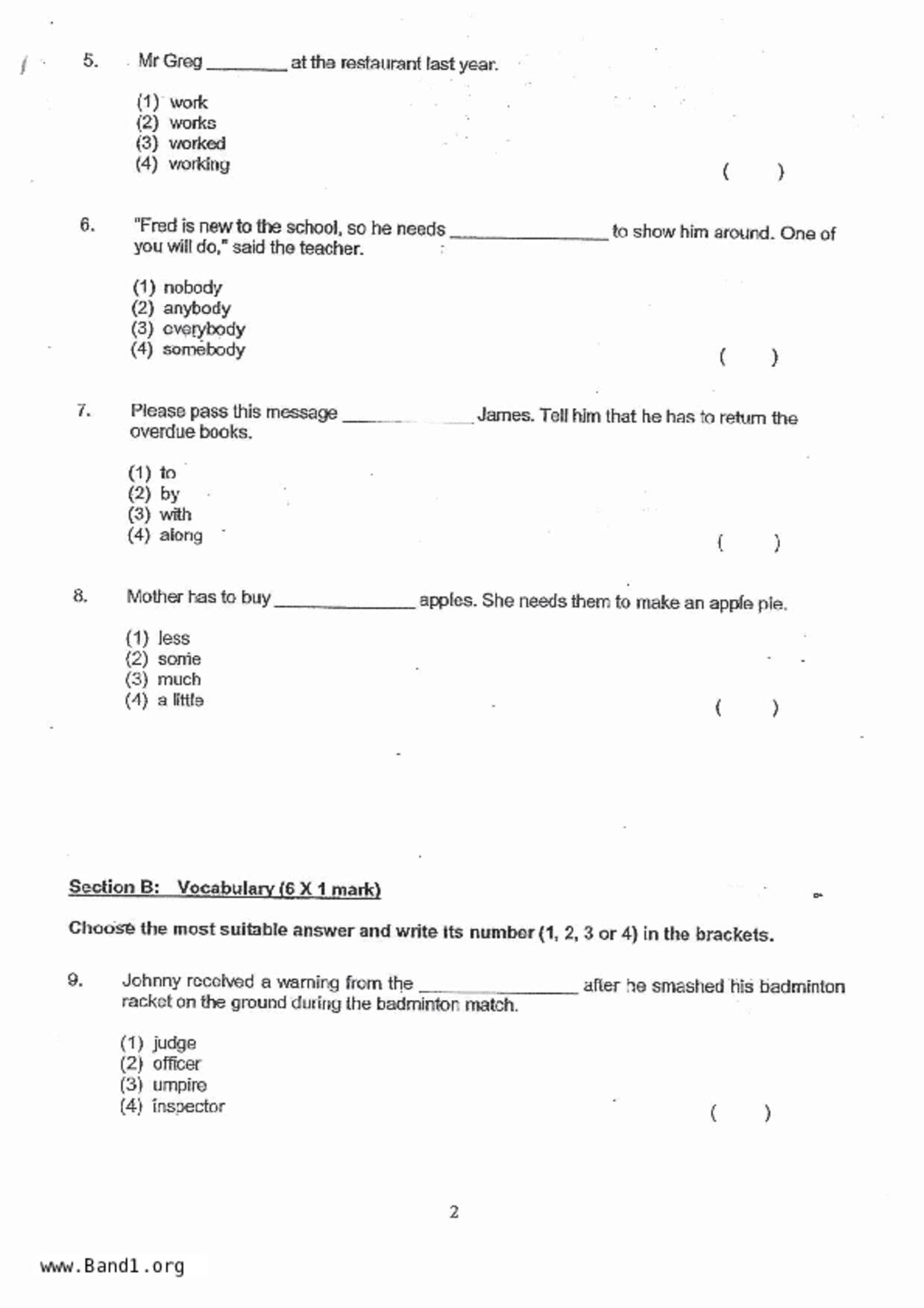 P3English試卷