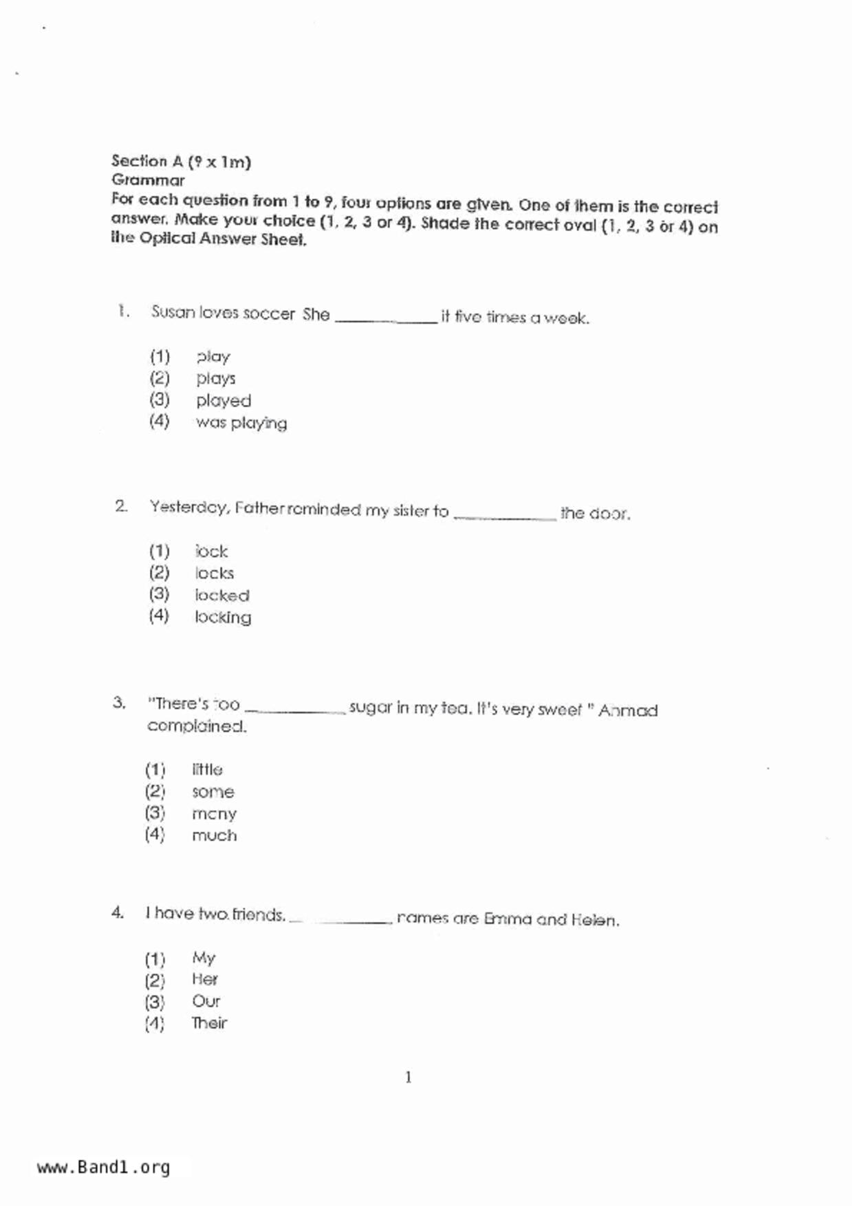 P3English試卷