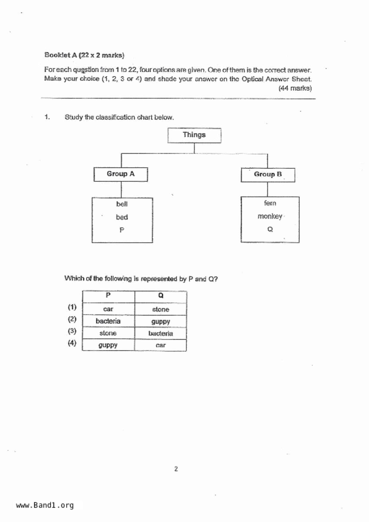 P3Science試卷