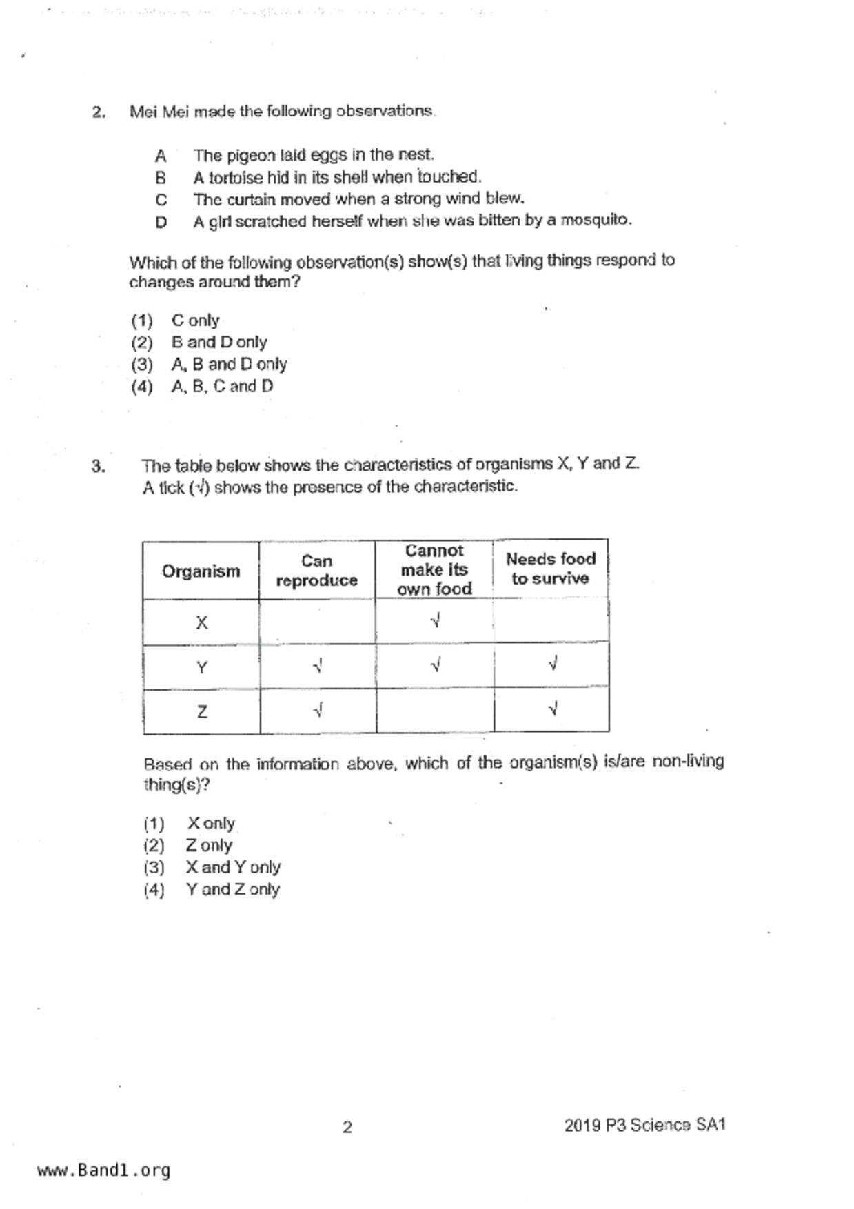 P3Science試卷