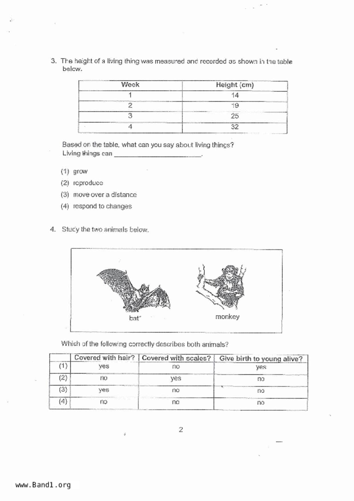 P3Science試卷