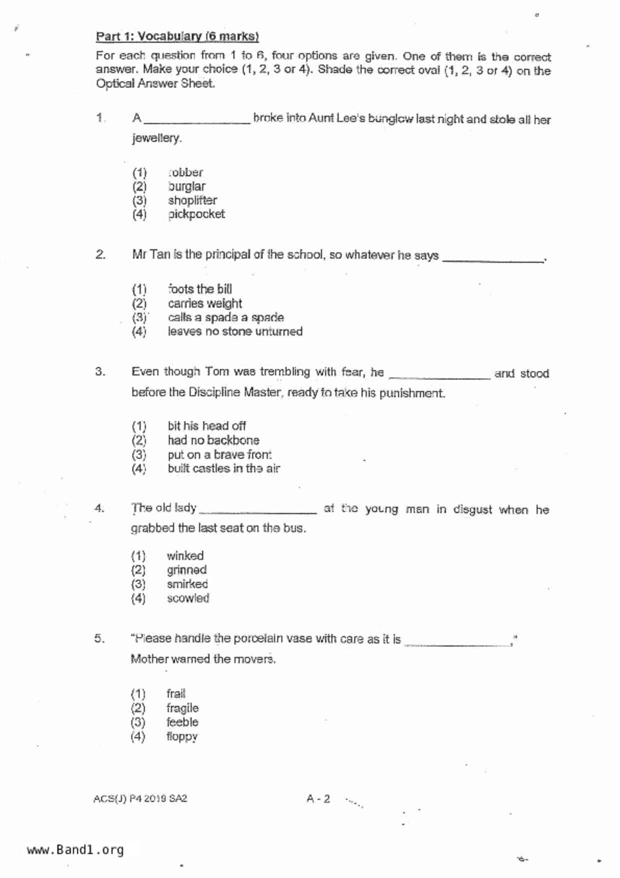 P4English試卷