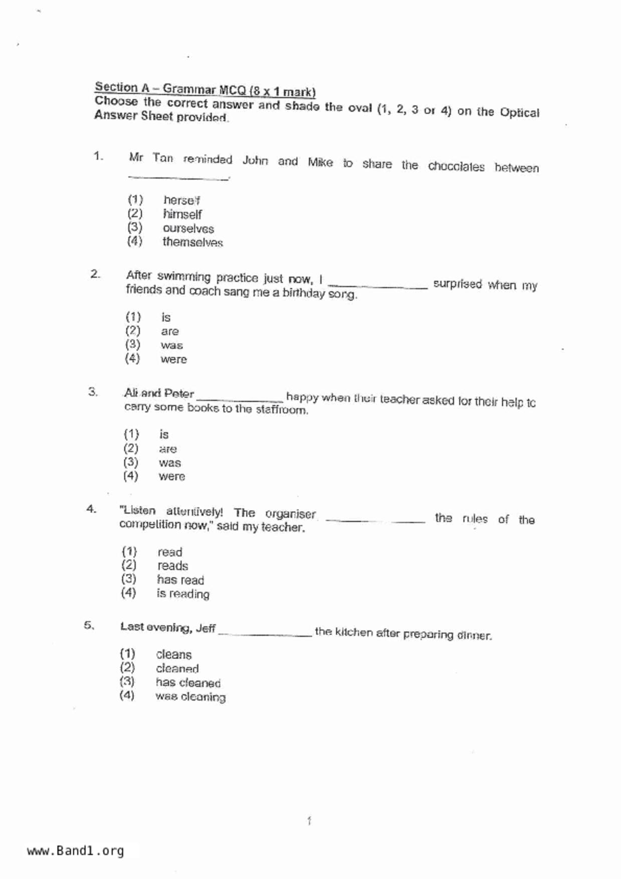 P4English試卷