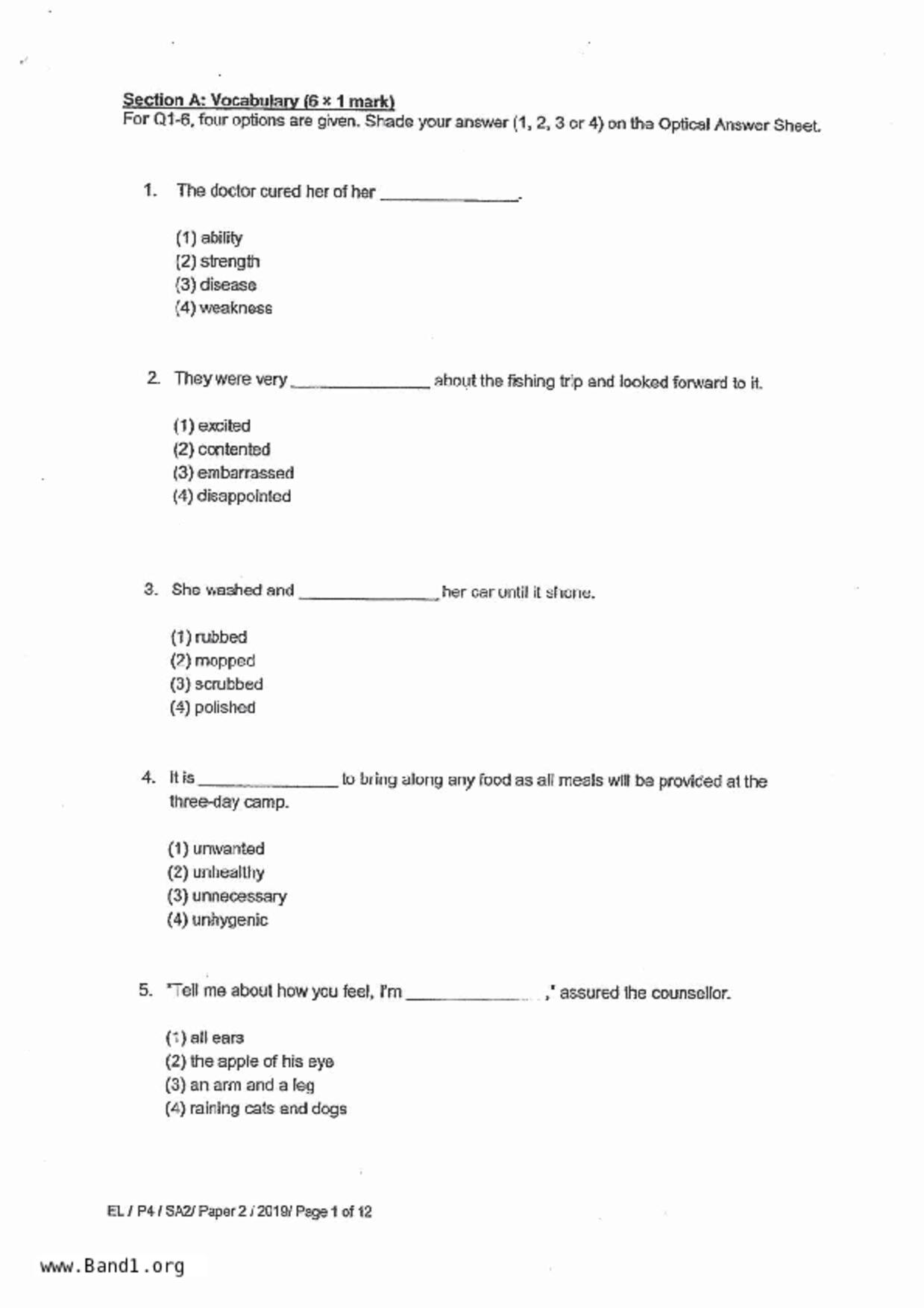 P4English試卷