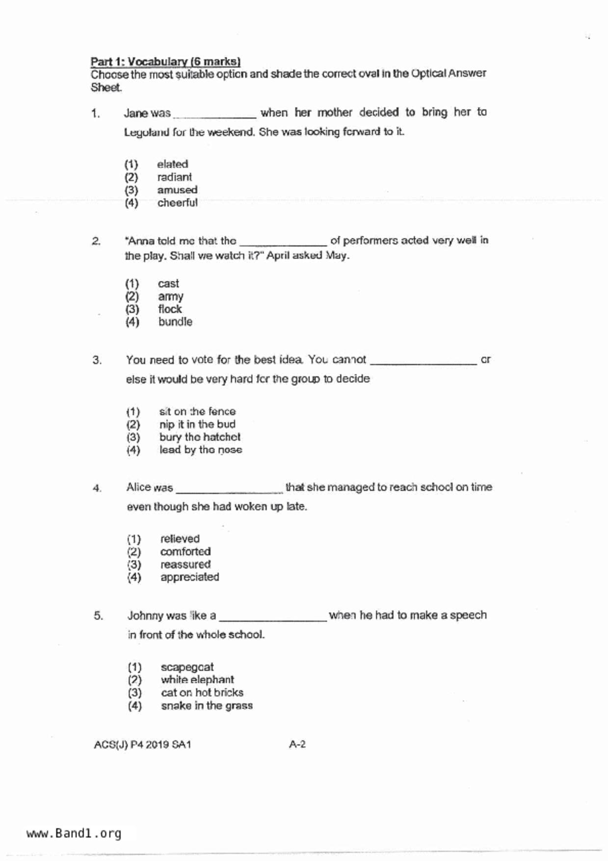 P4English試卷