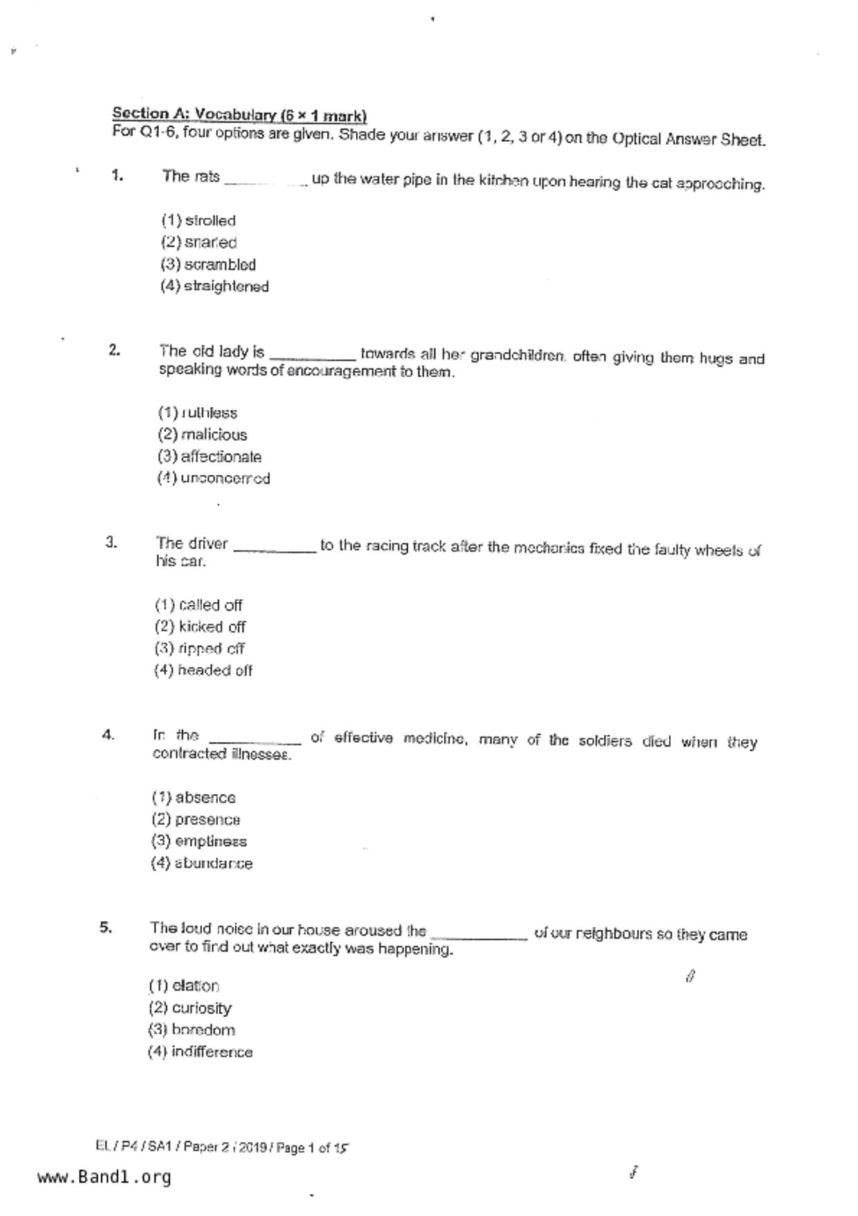 P4English試卷