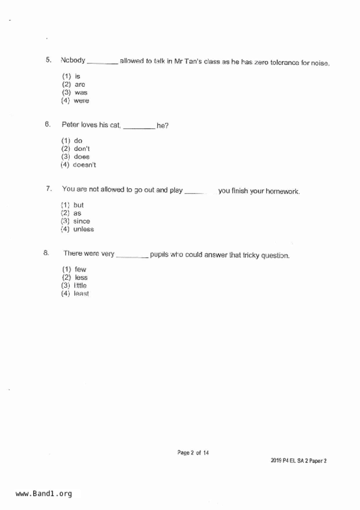 P4English試卷