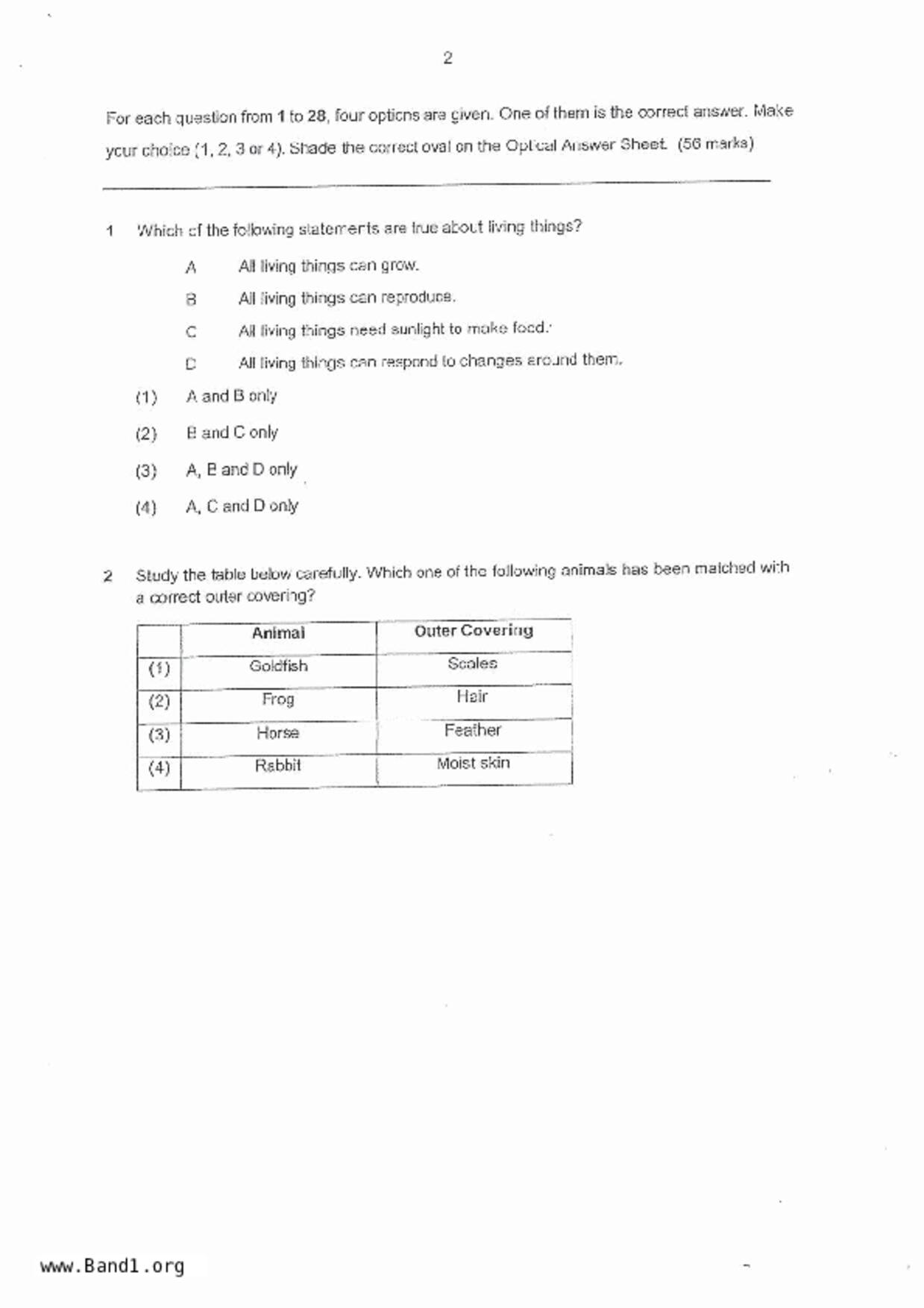 P4Science試卷