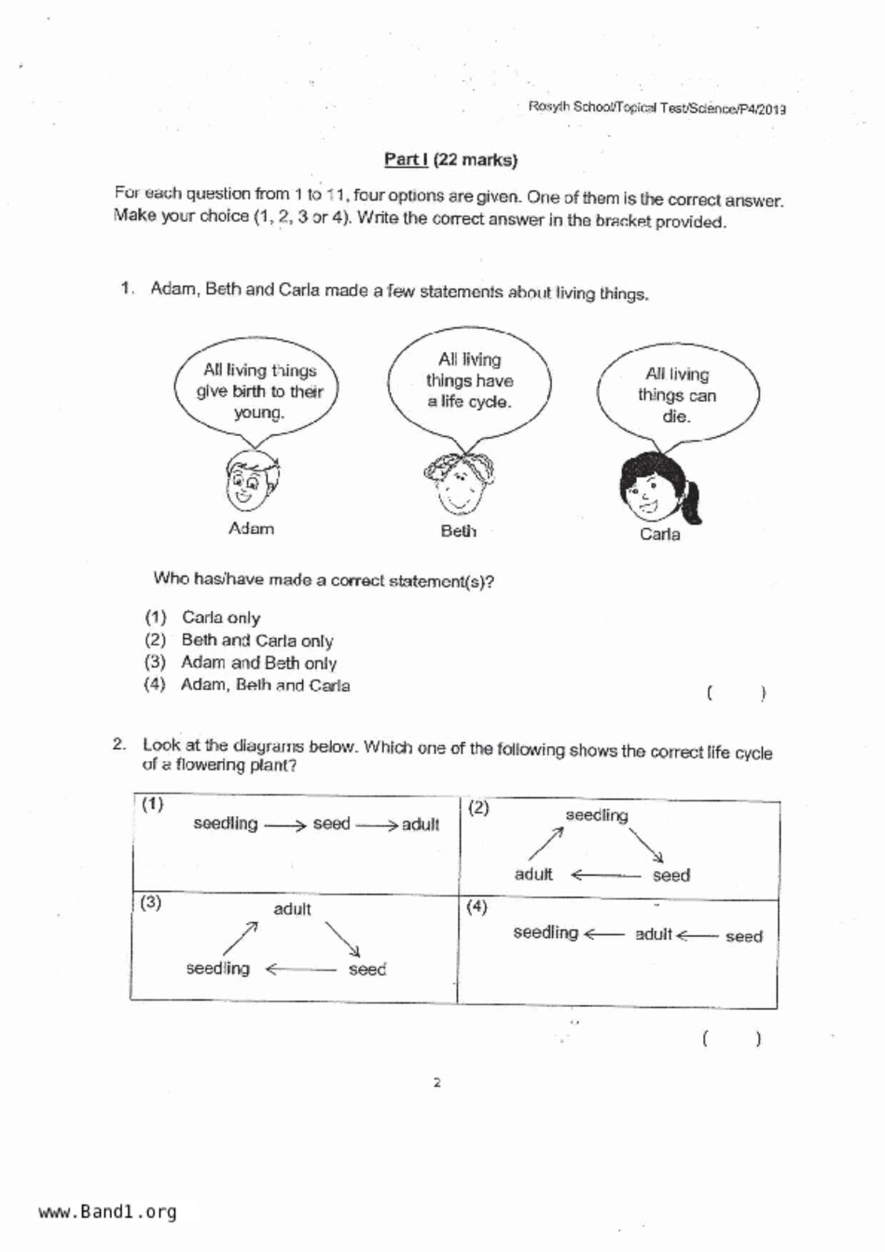 P4Science試卷
