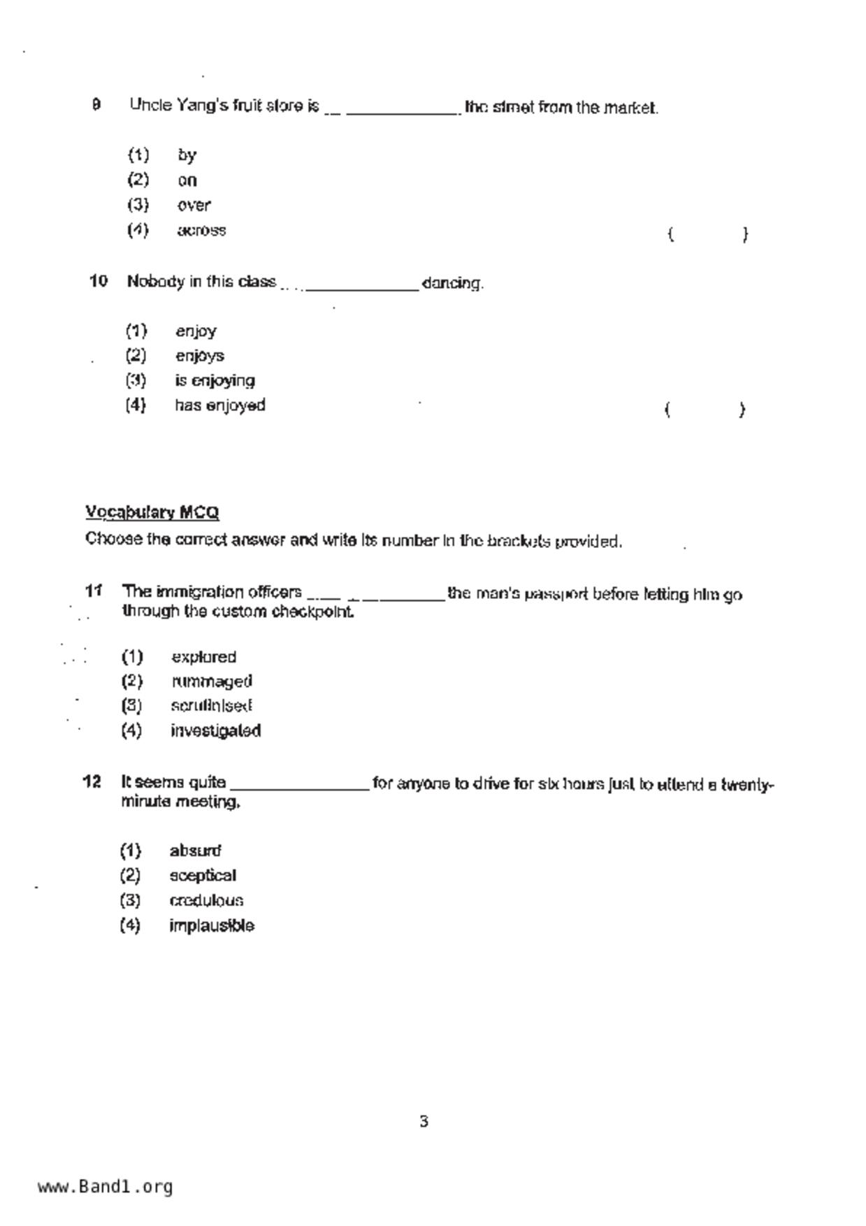 P5English試卷
