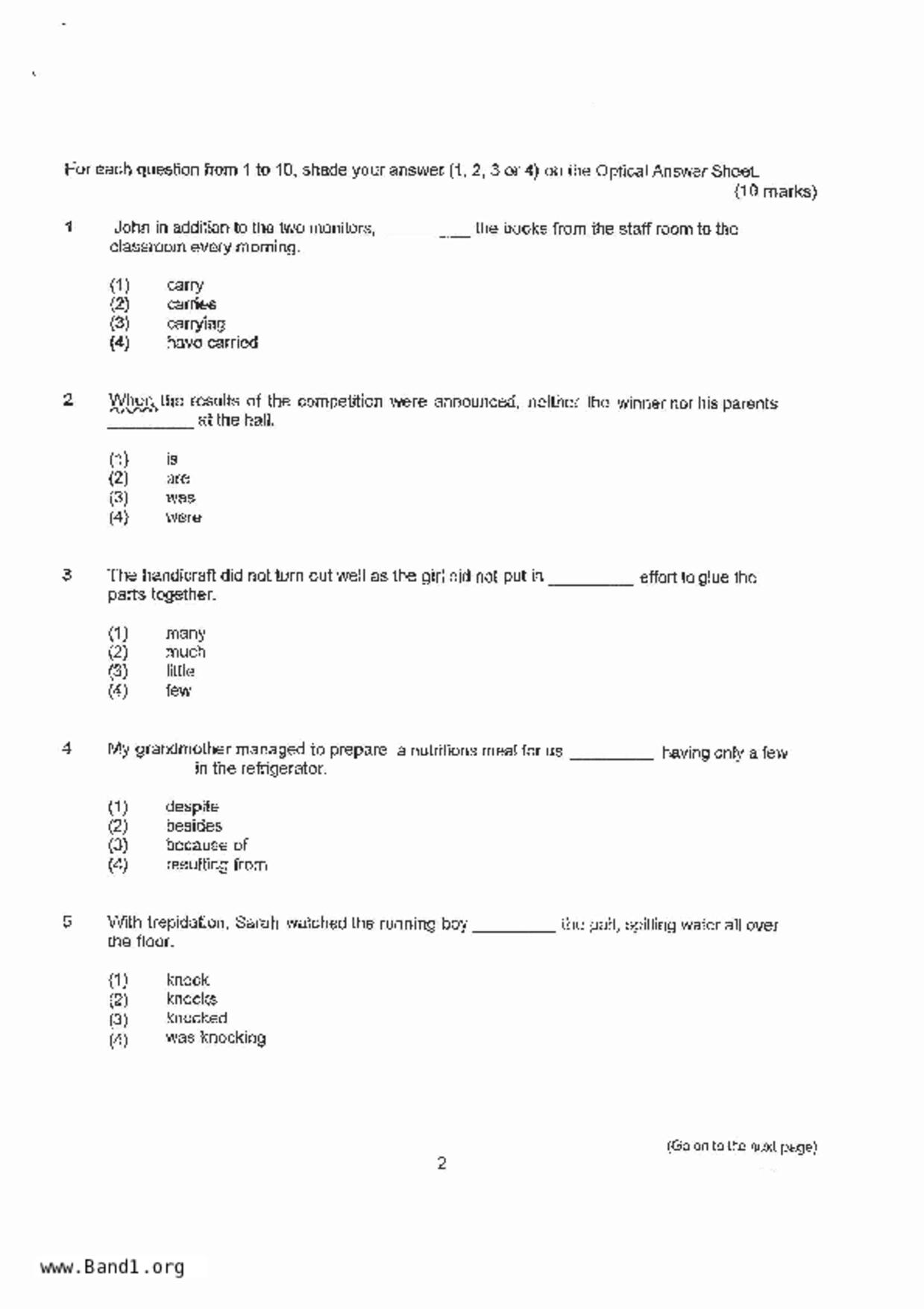 P6English試卷