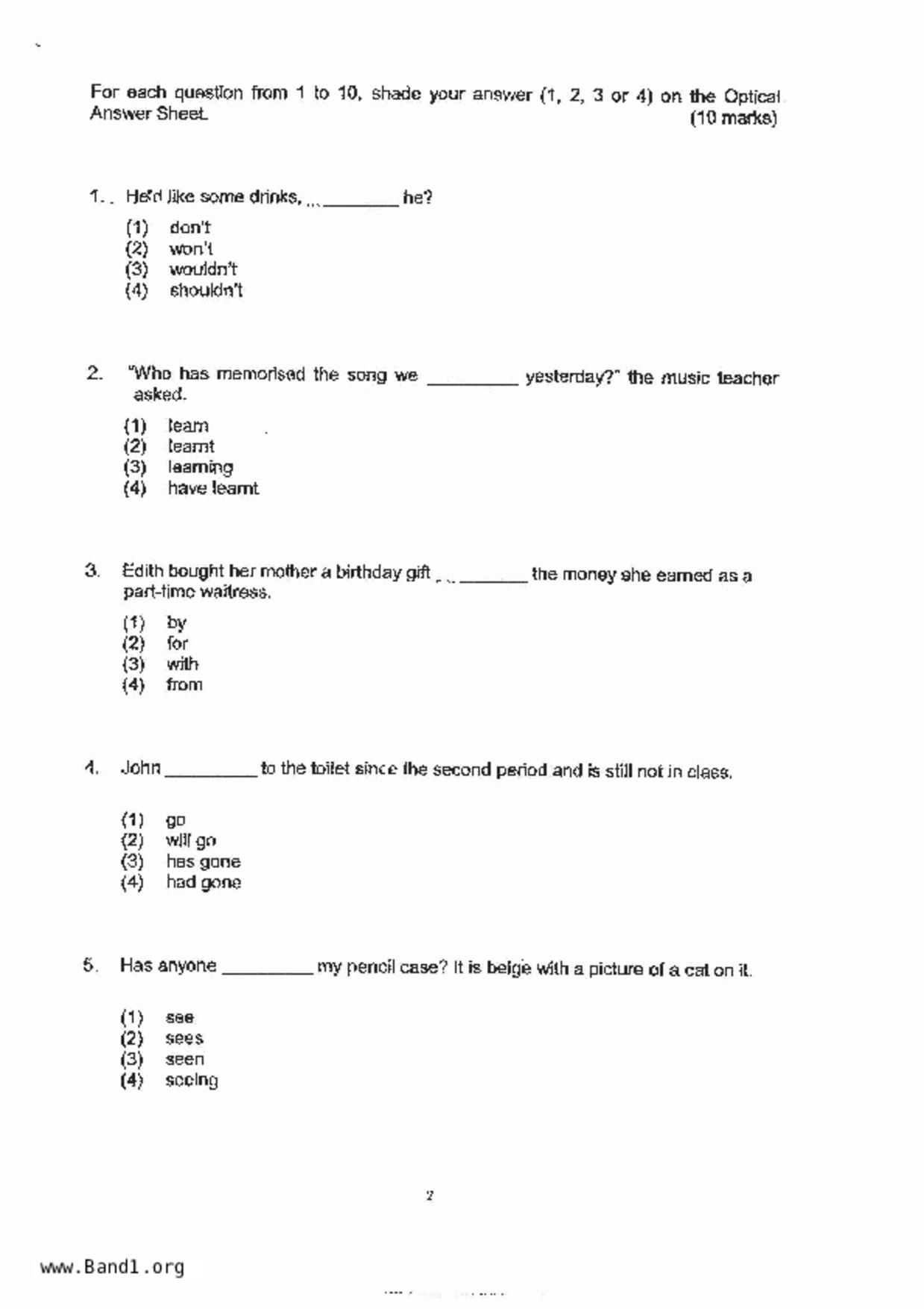 P6English試卷