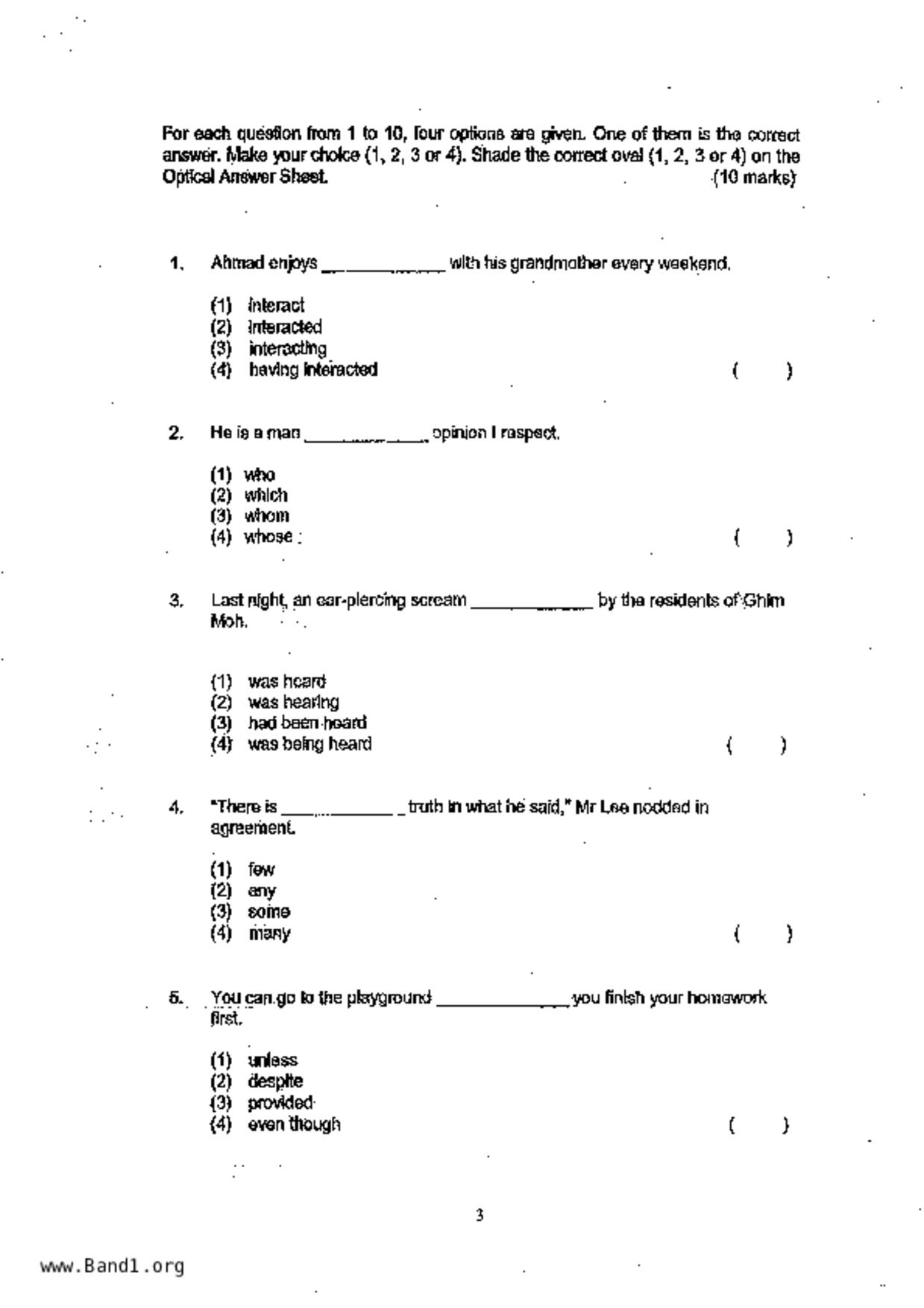 P6English試卷