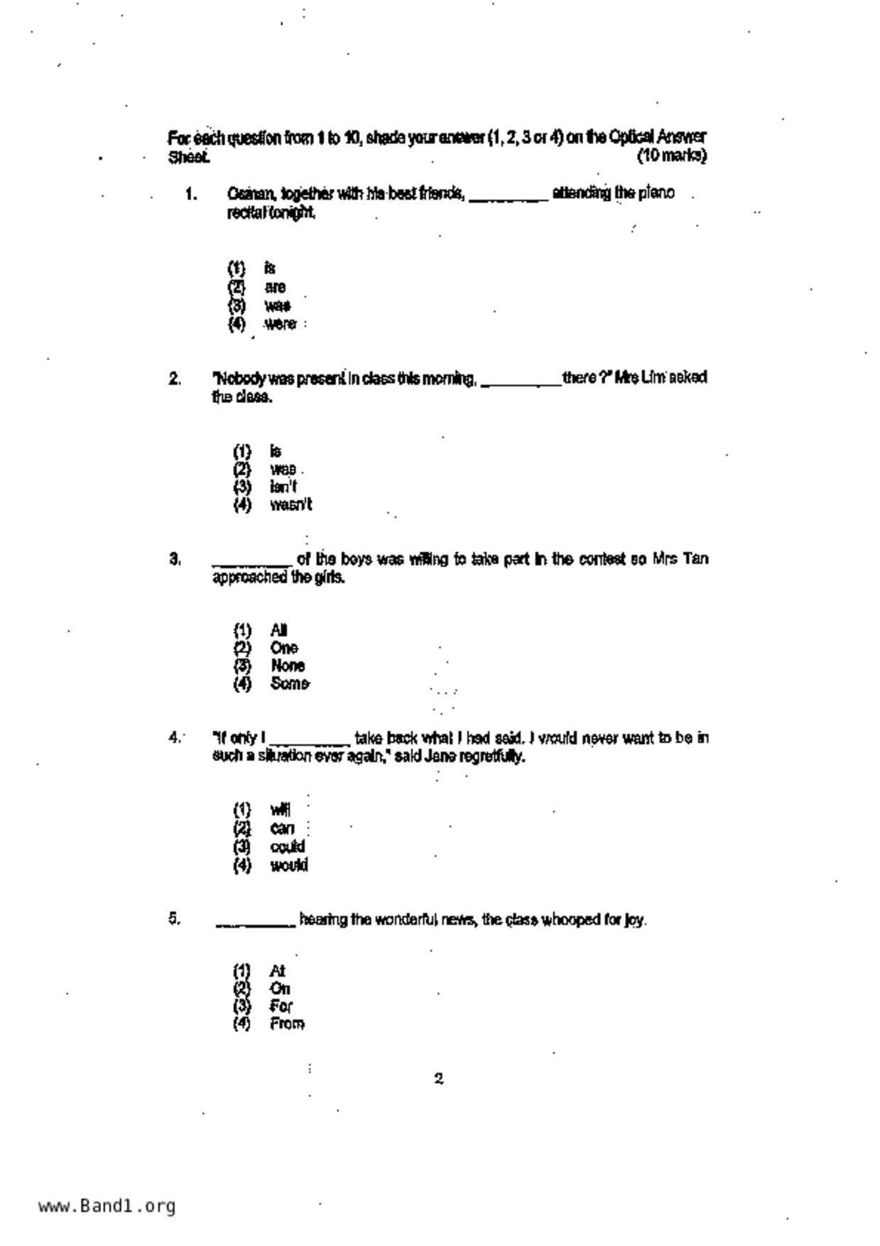 P6English試卷