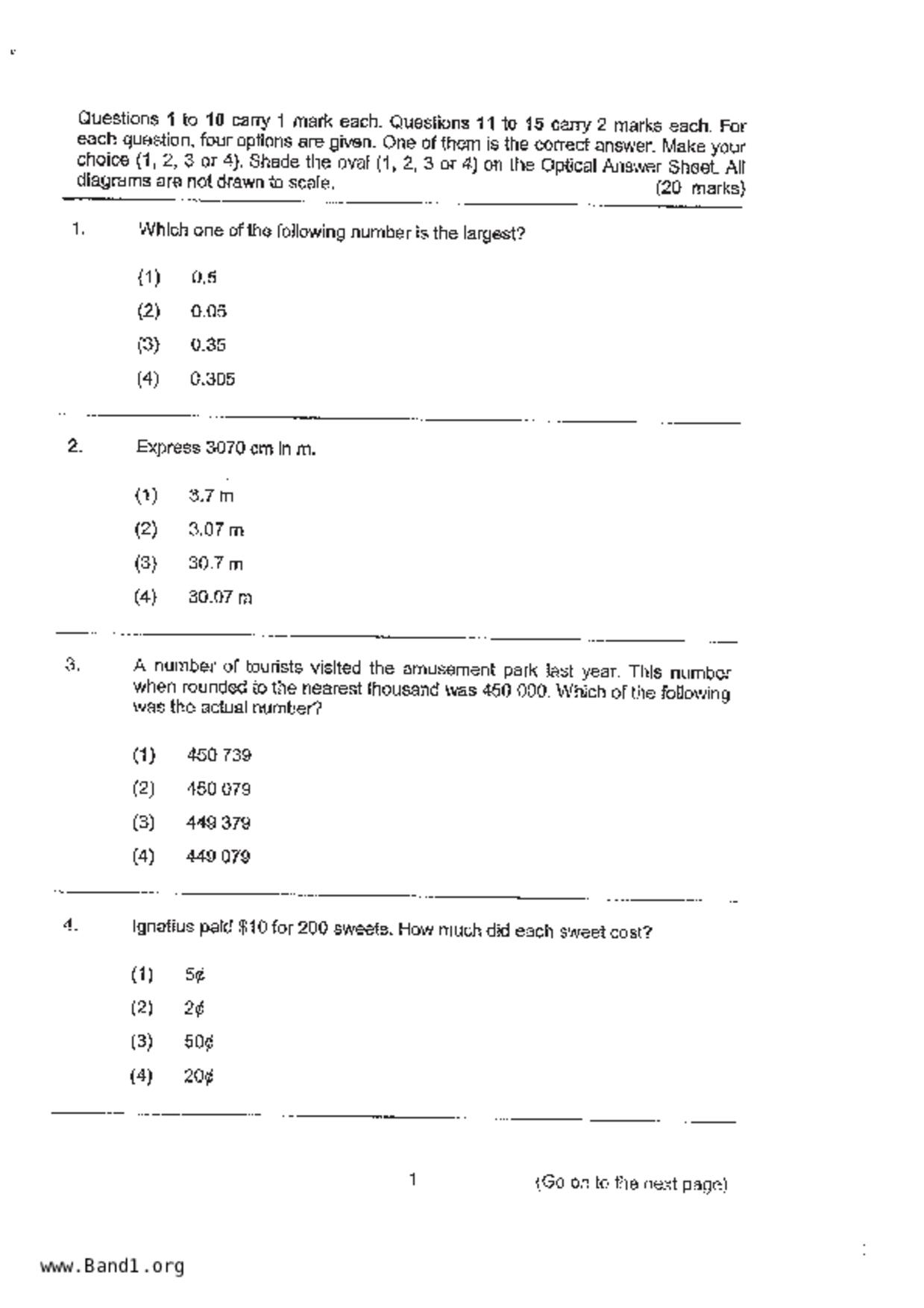 P6Maths試卷