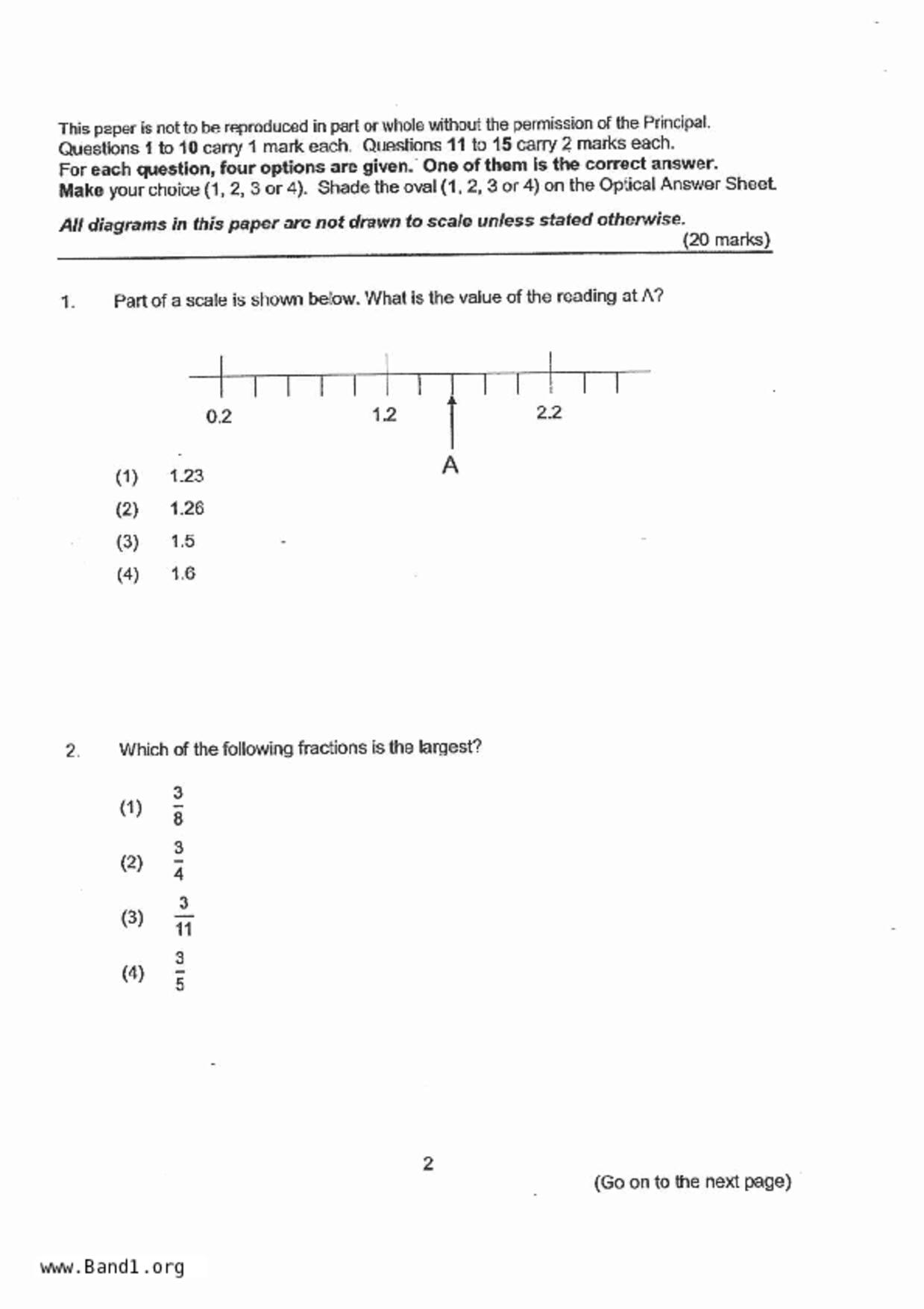 P6Maths試卷