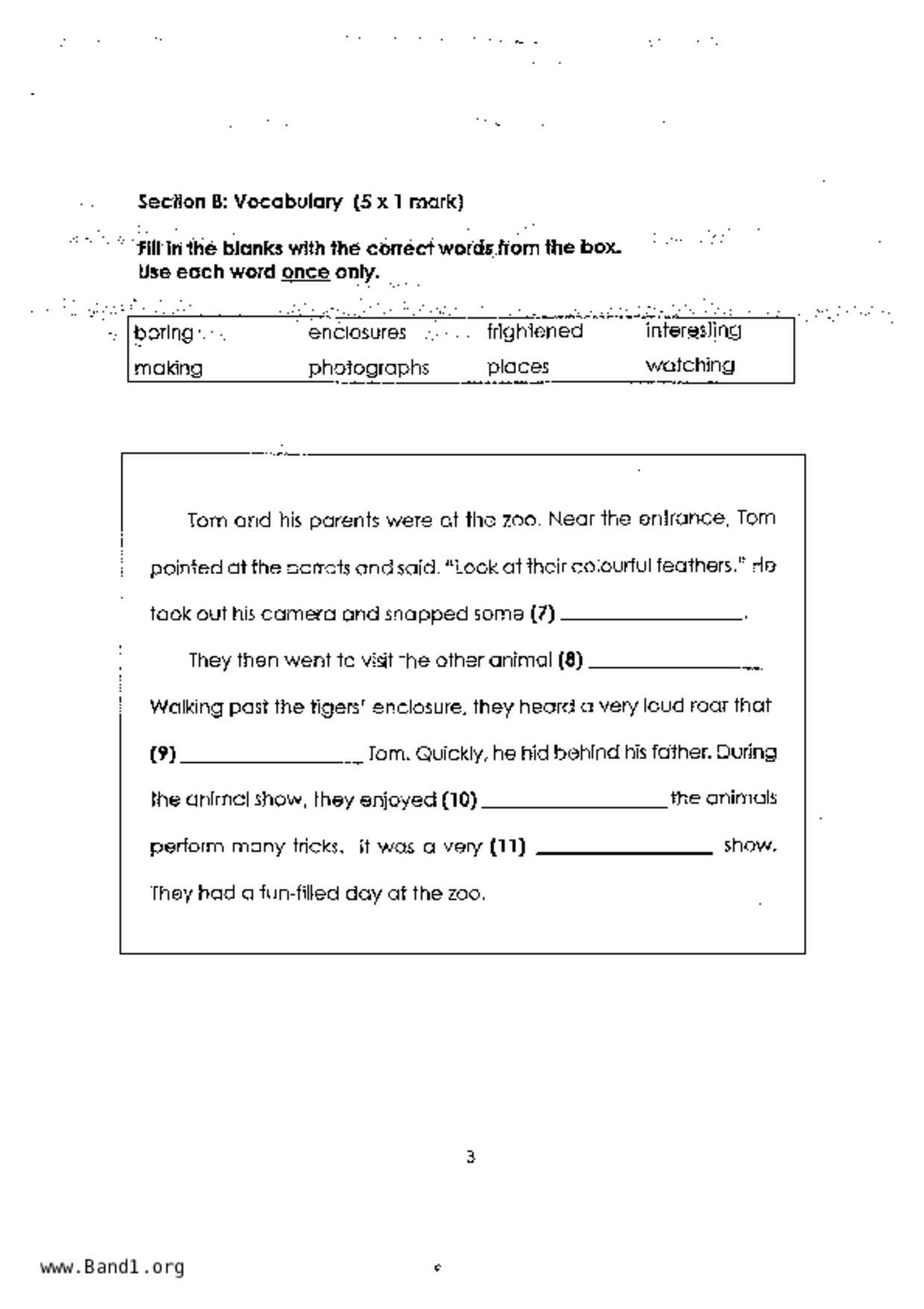 P1English試卷
