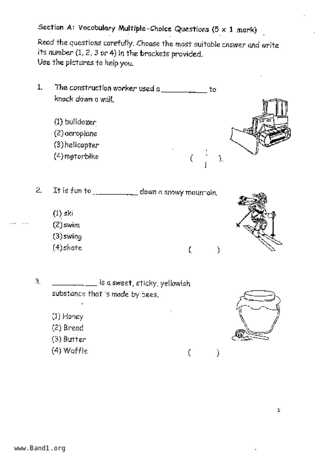 P1English試卷