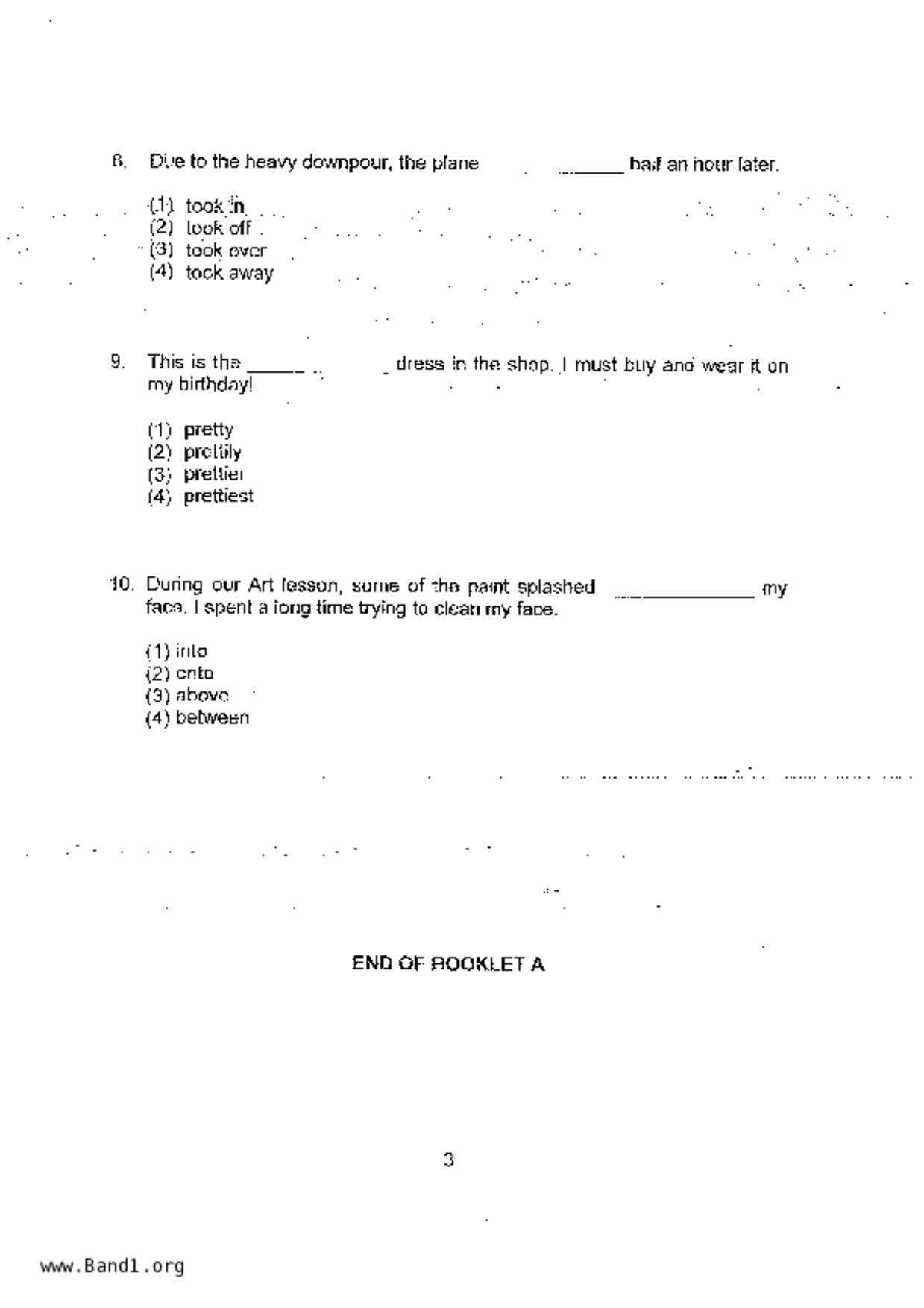 P2English試卷