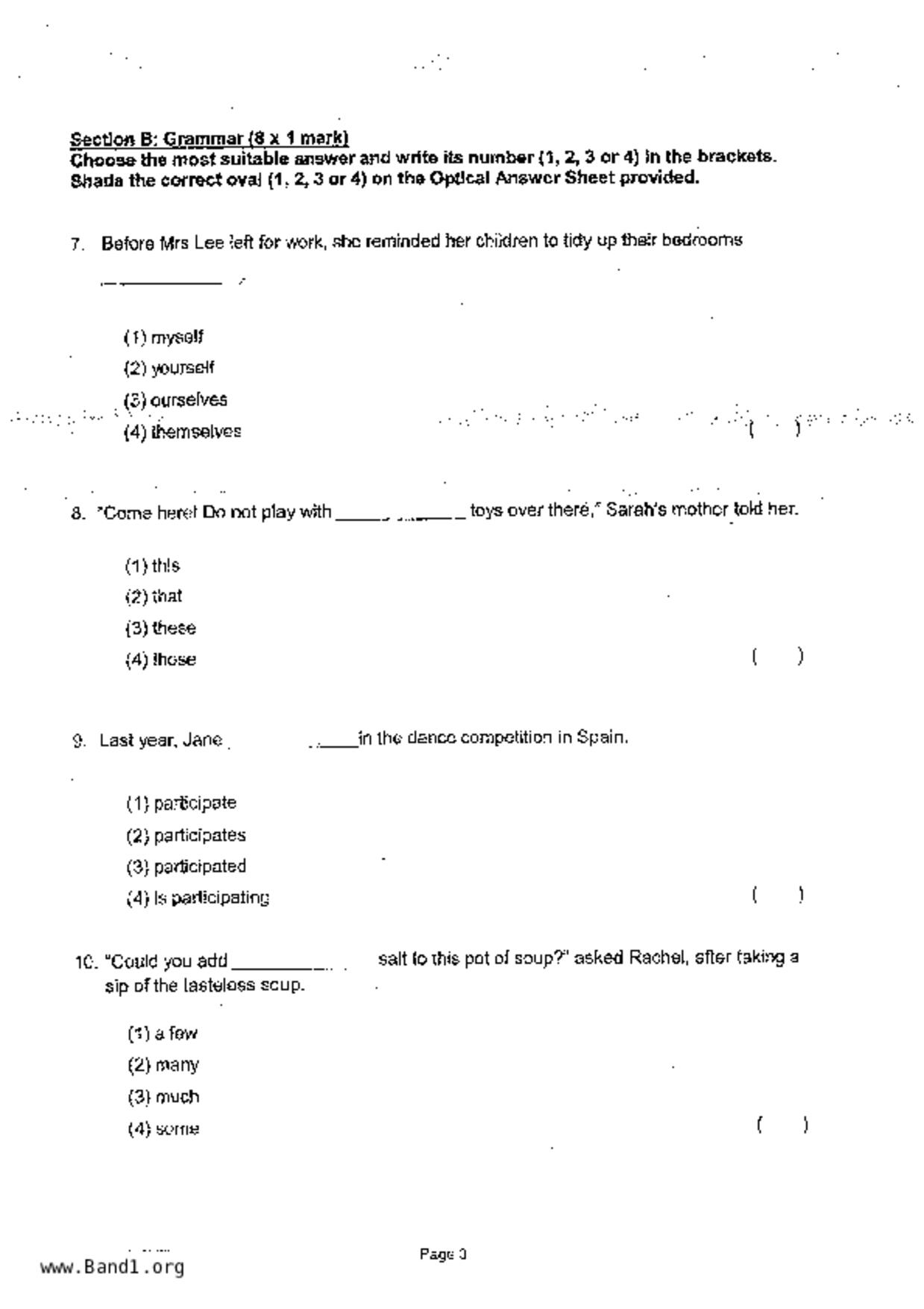 P3English試卷