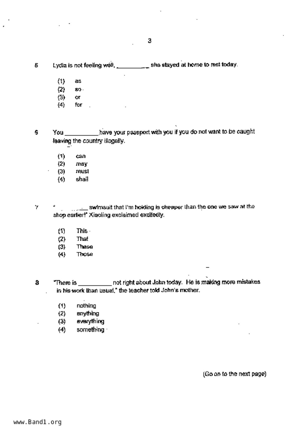 P3English試卷