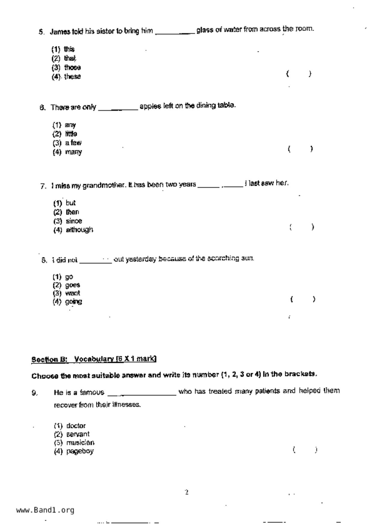 P3English試卷