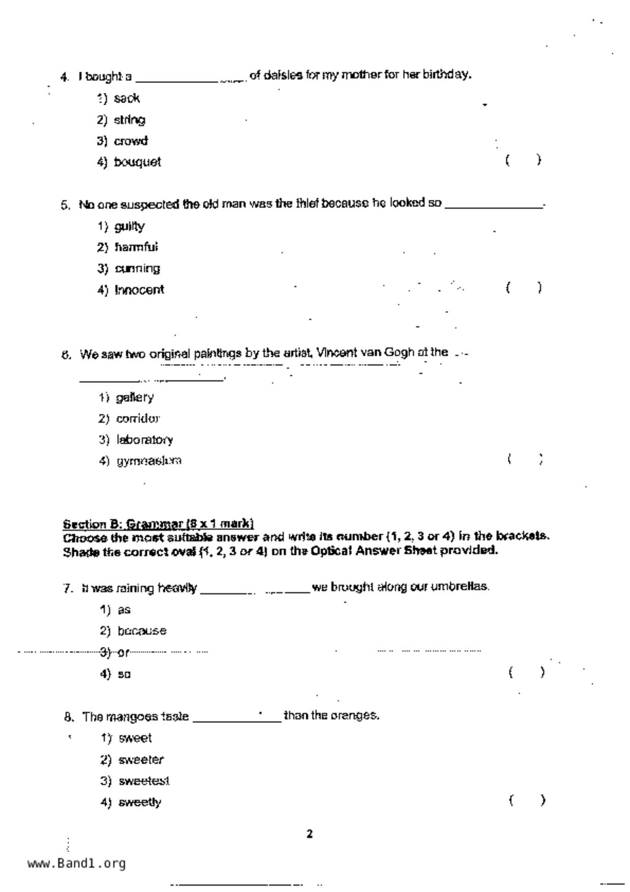 P3English試卷