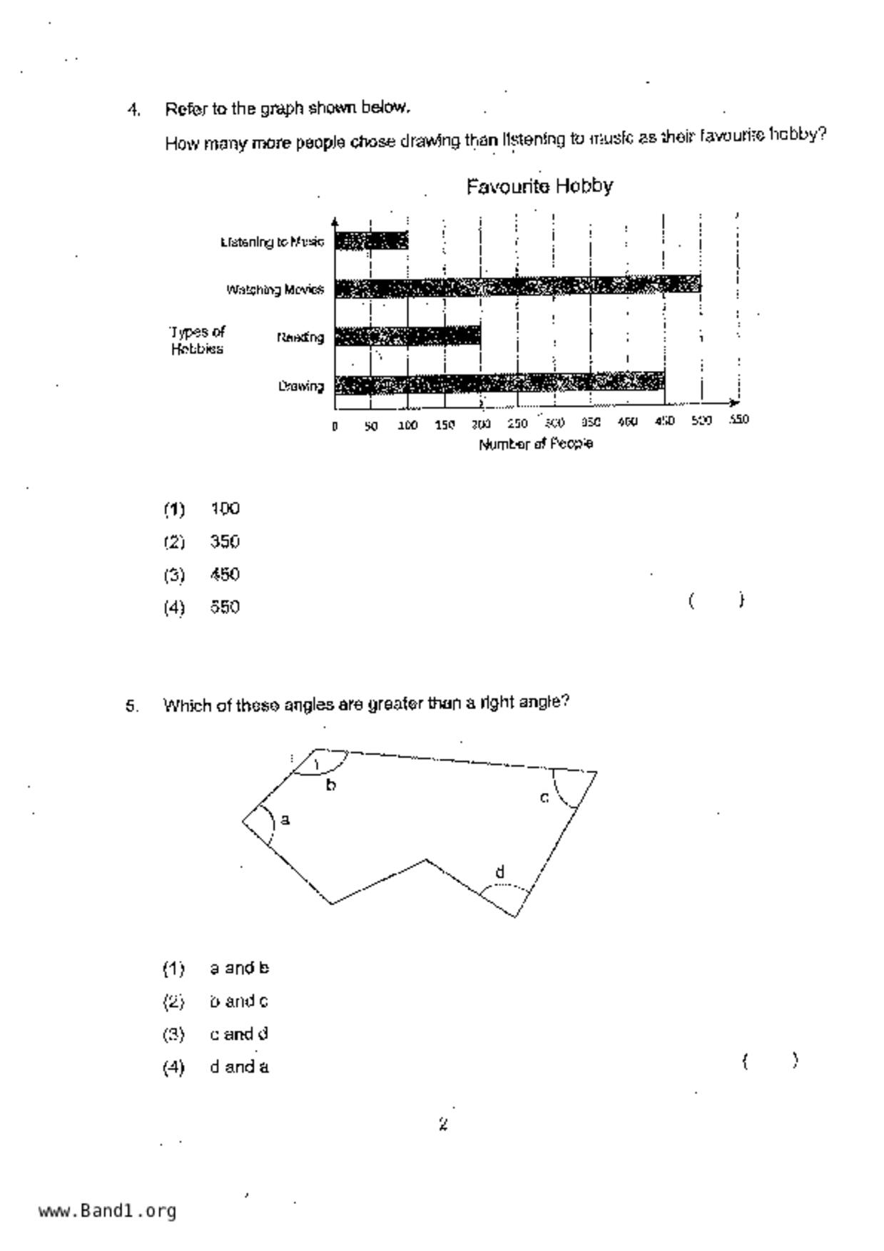 P3Maths試卷