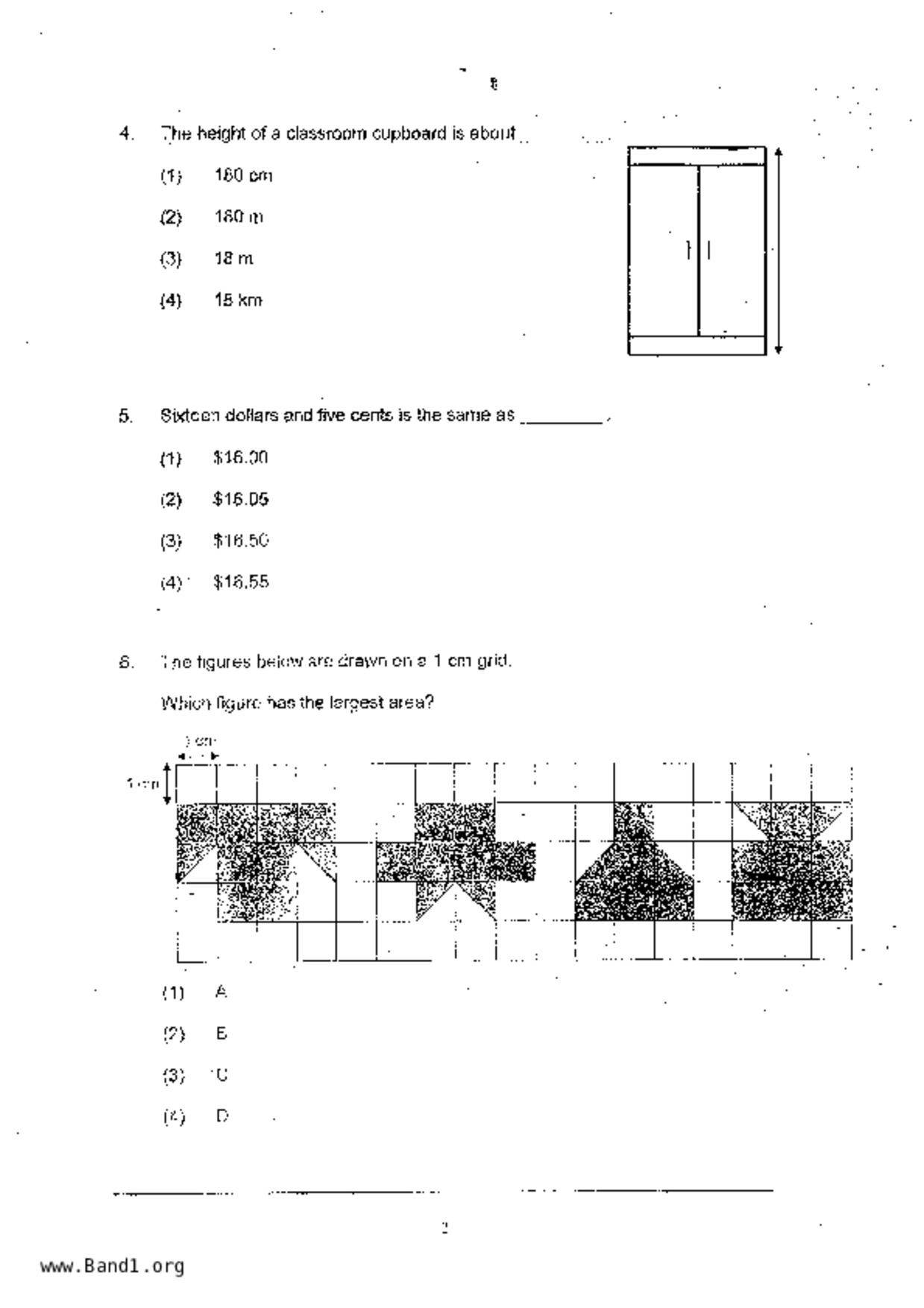P3Maths試卷