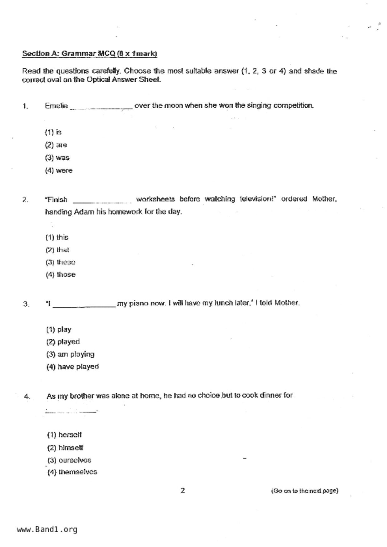 P4English試卷