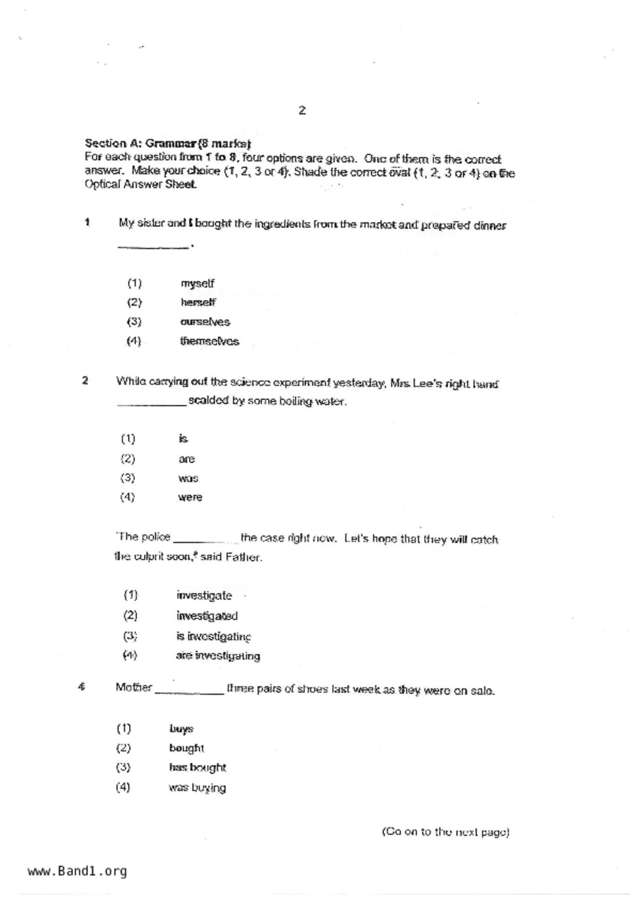 P4English試卷