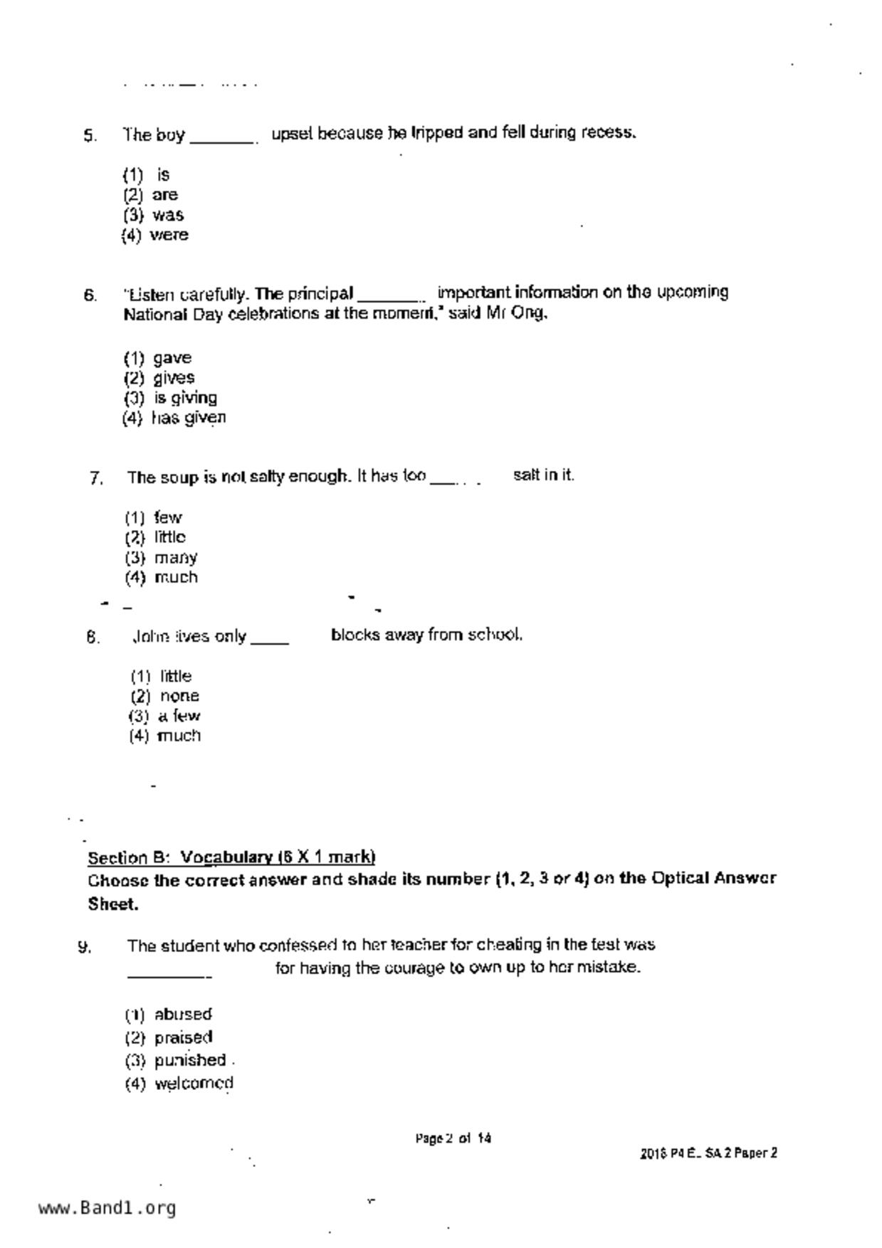 P4English試卷