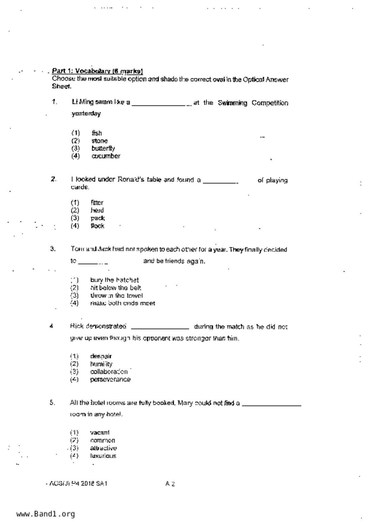 P4English試卷