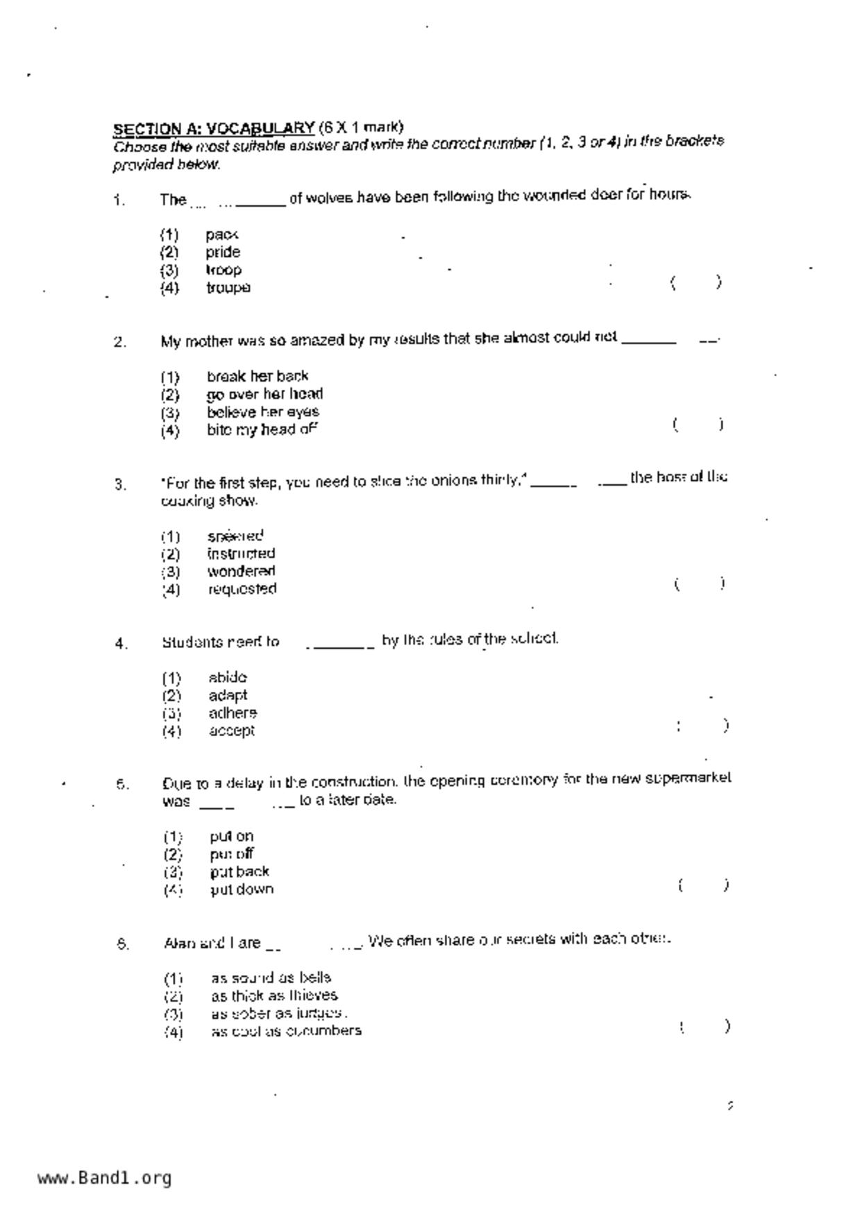 P4English試卷
