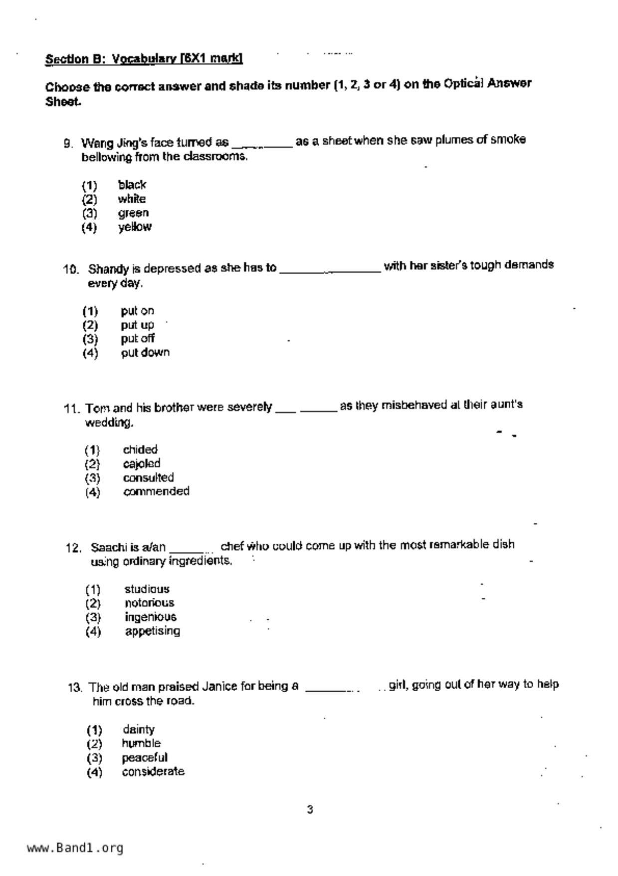 P4English試卷