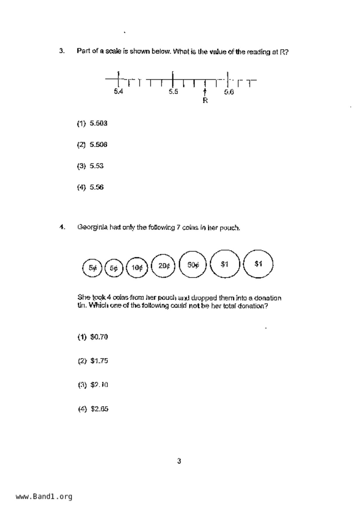 P5Maths試卷