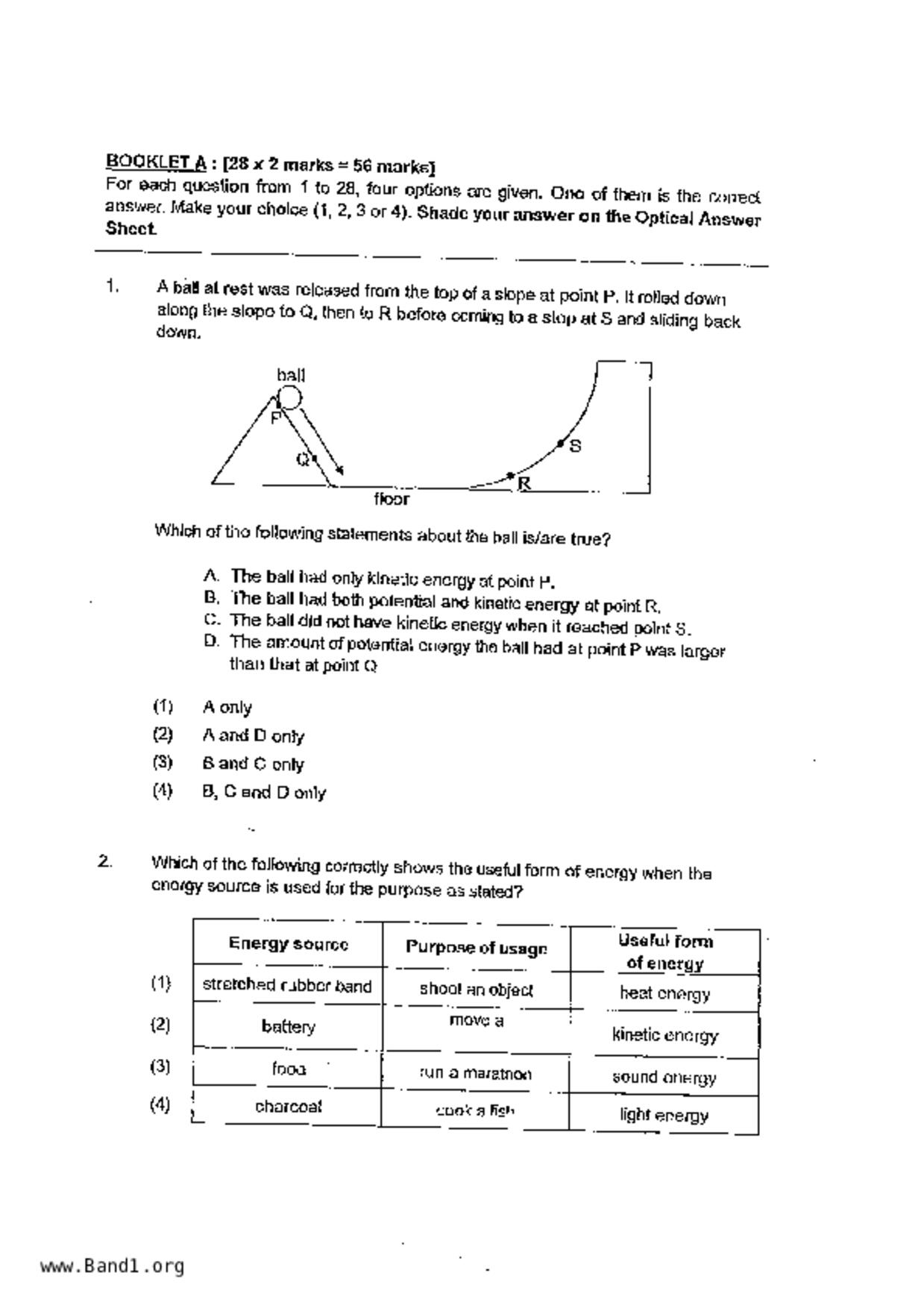 P5Science試卷