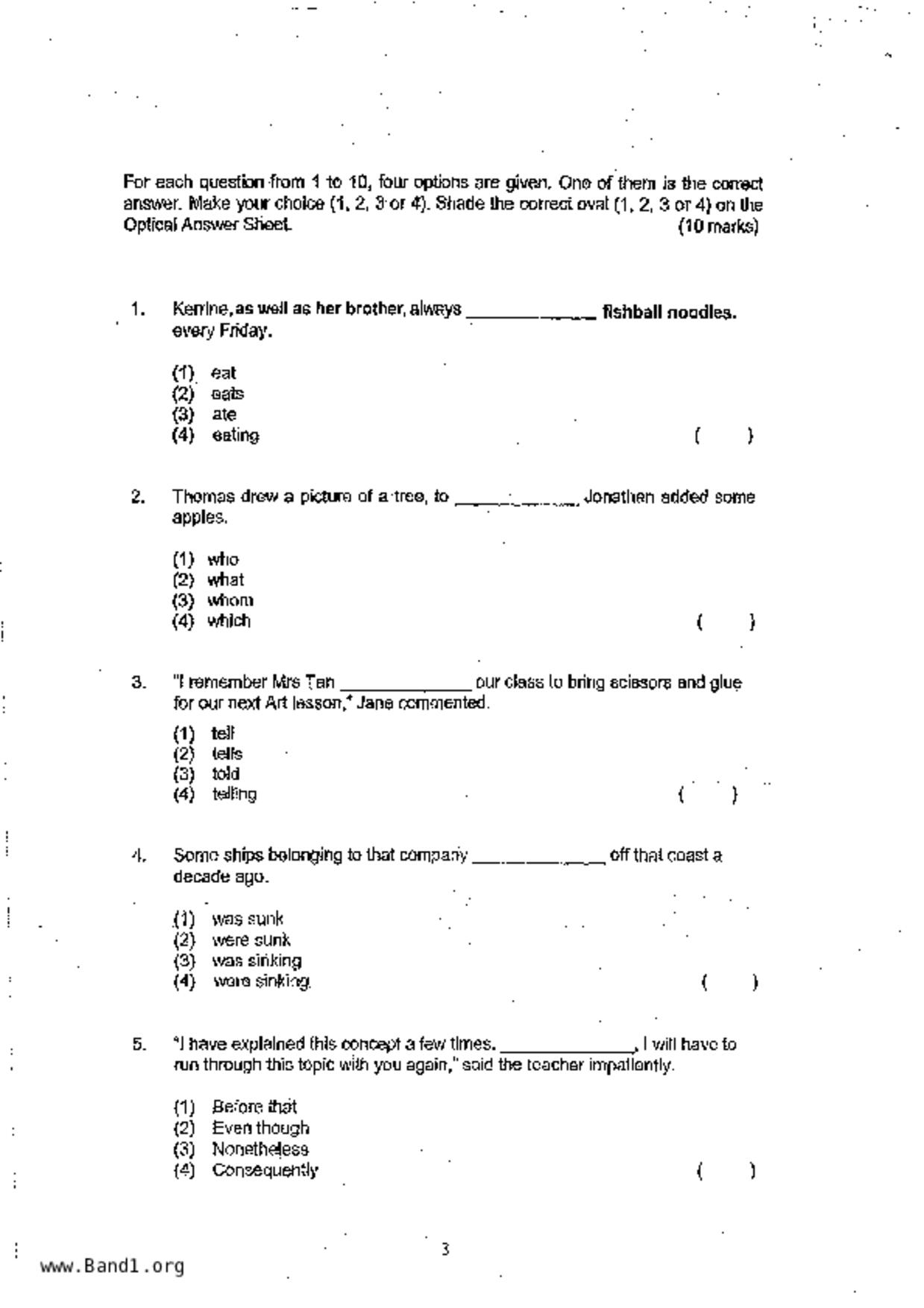 P6English試卷