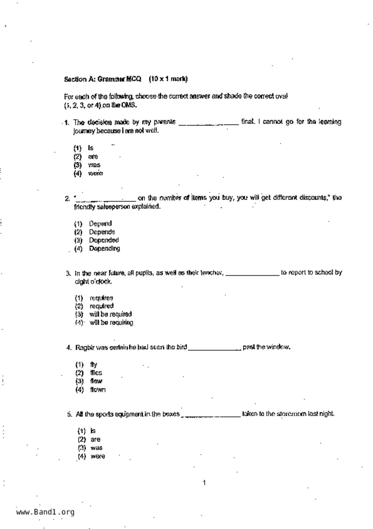 P6English試卷