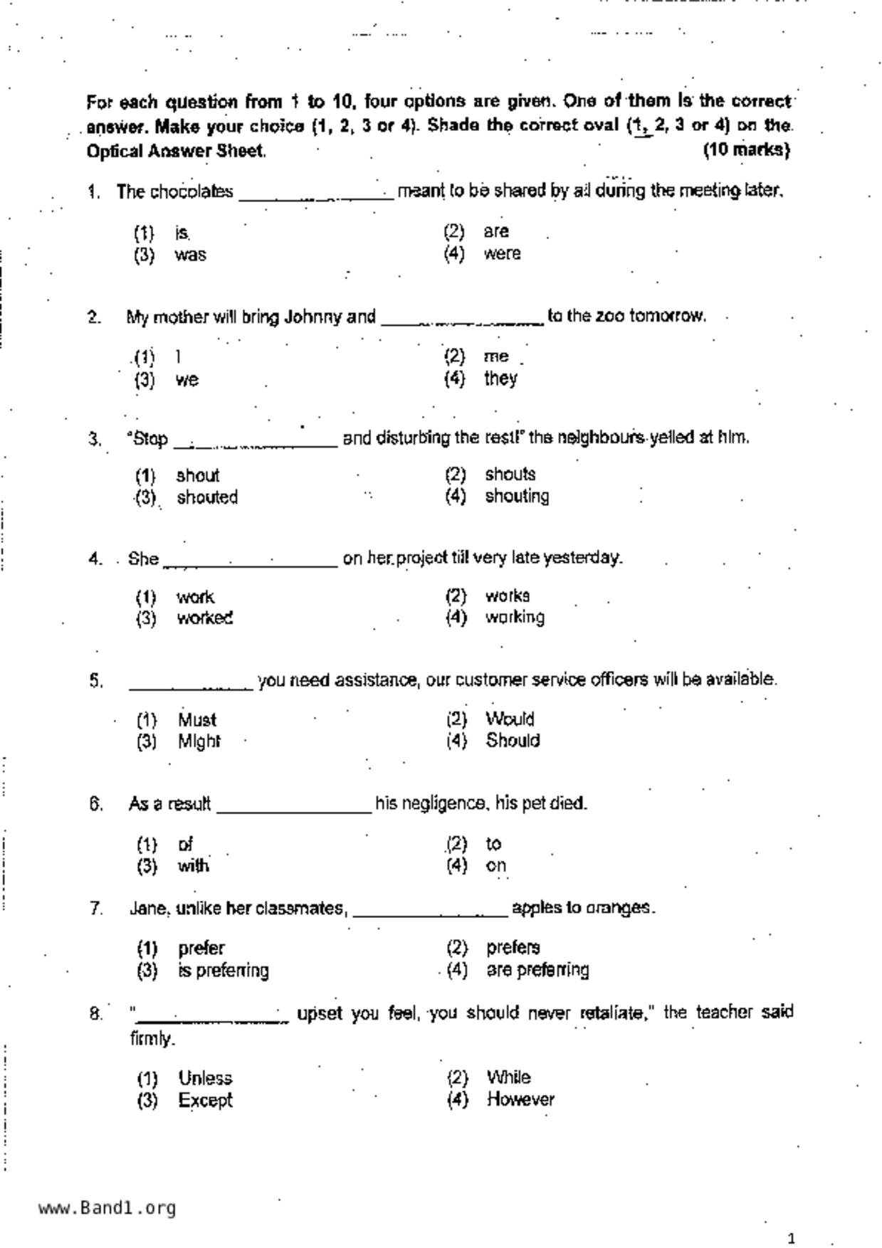 P6English試卷