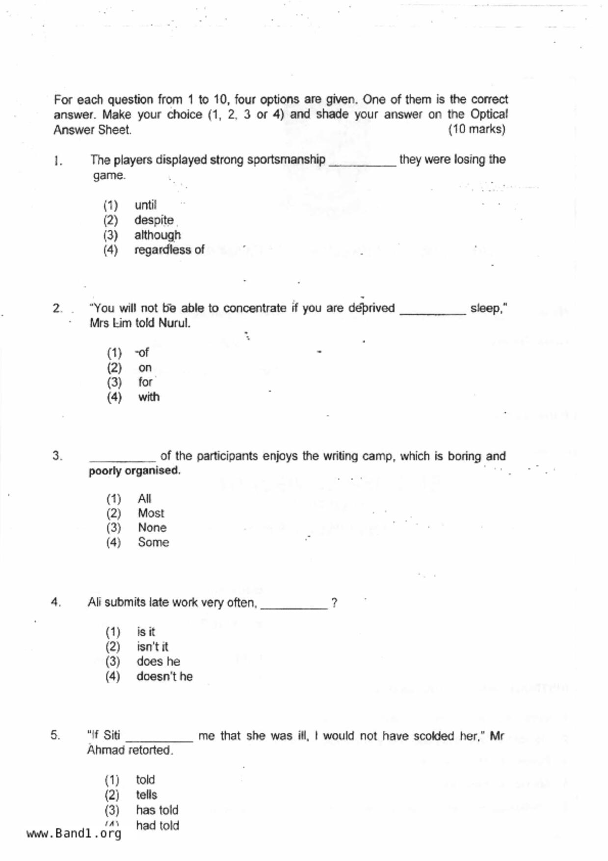 P6English試卷
