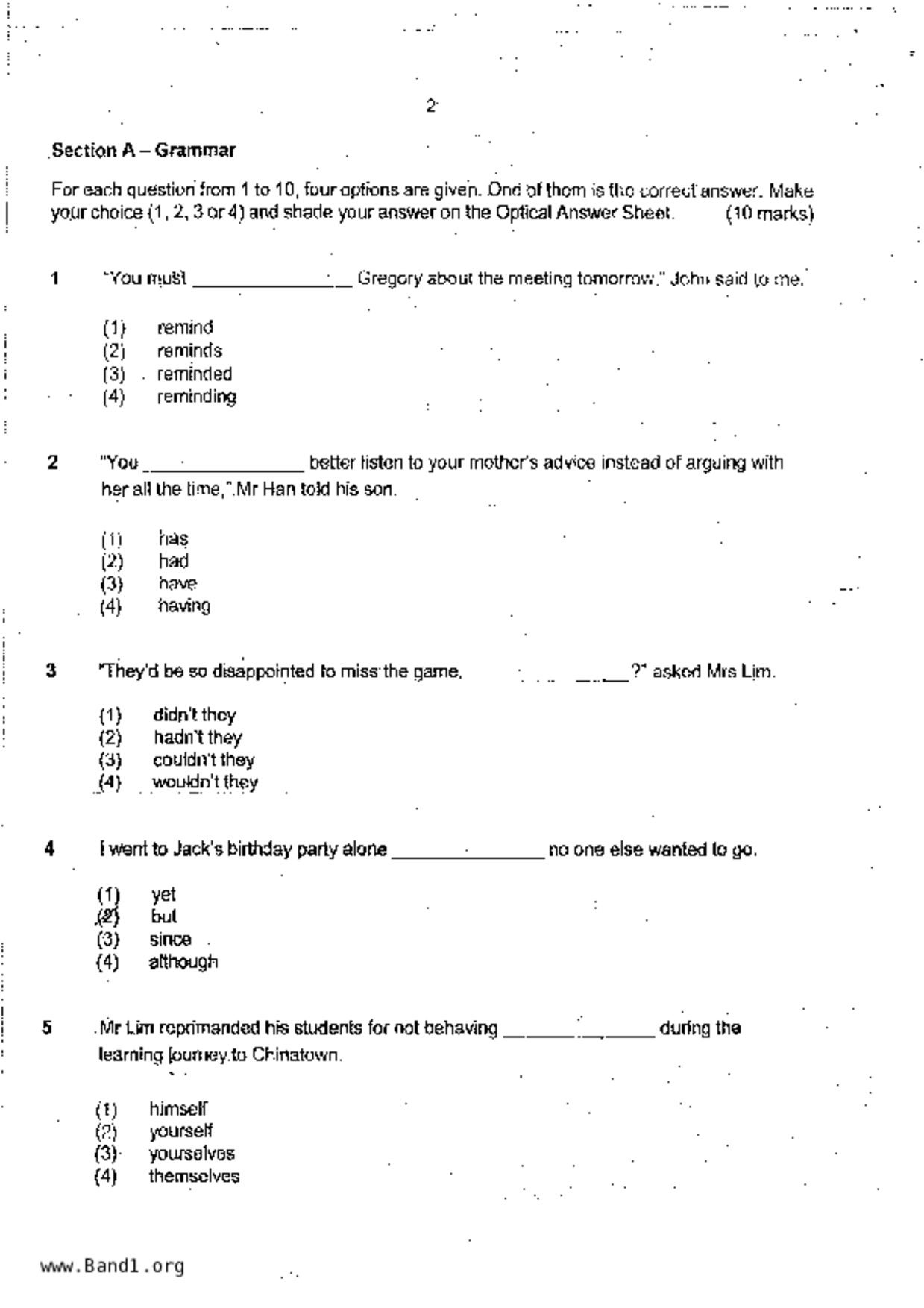 P6English試卷