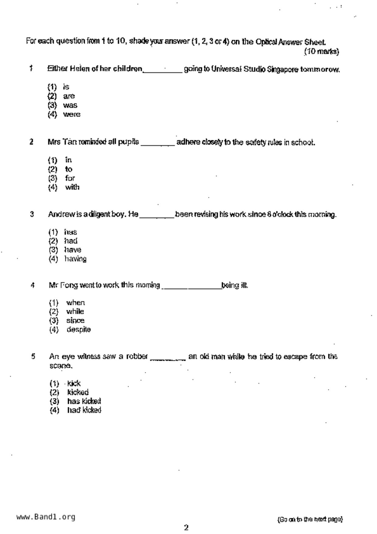 P6English試卷